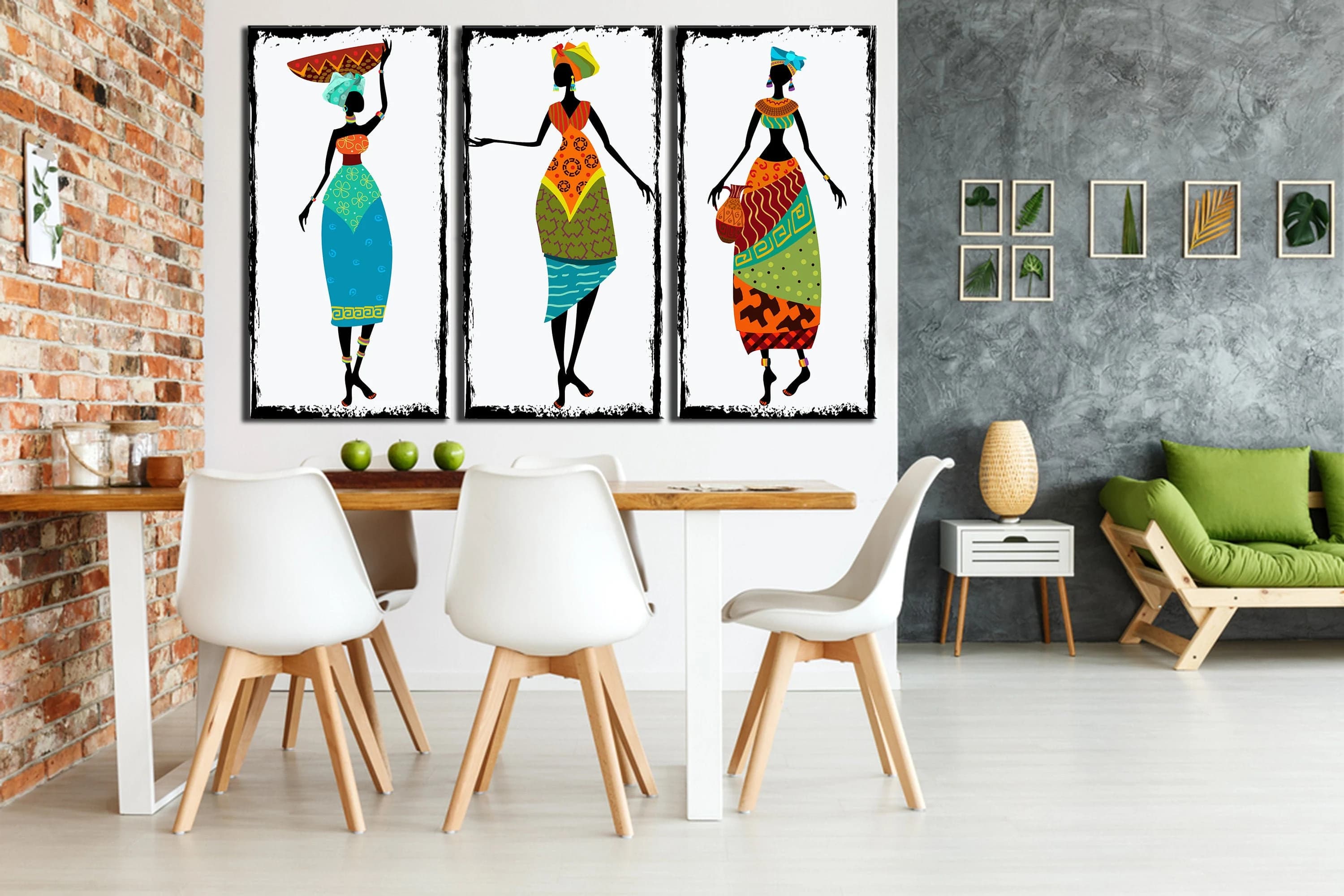 African Woman Canvas Art: Ethnic Wall Decor - image 3