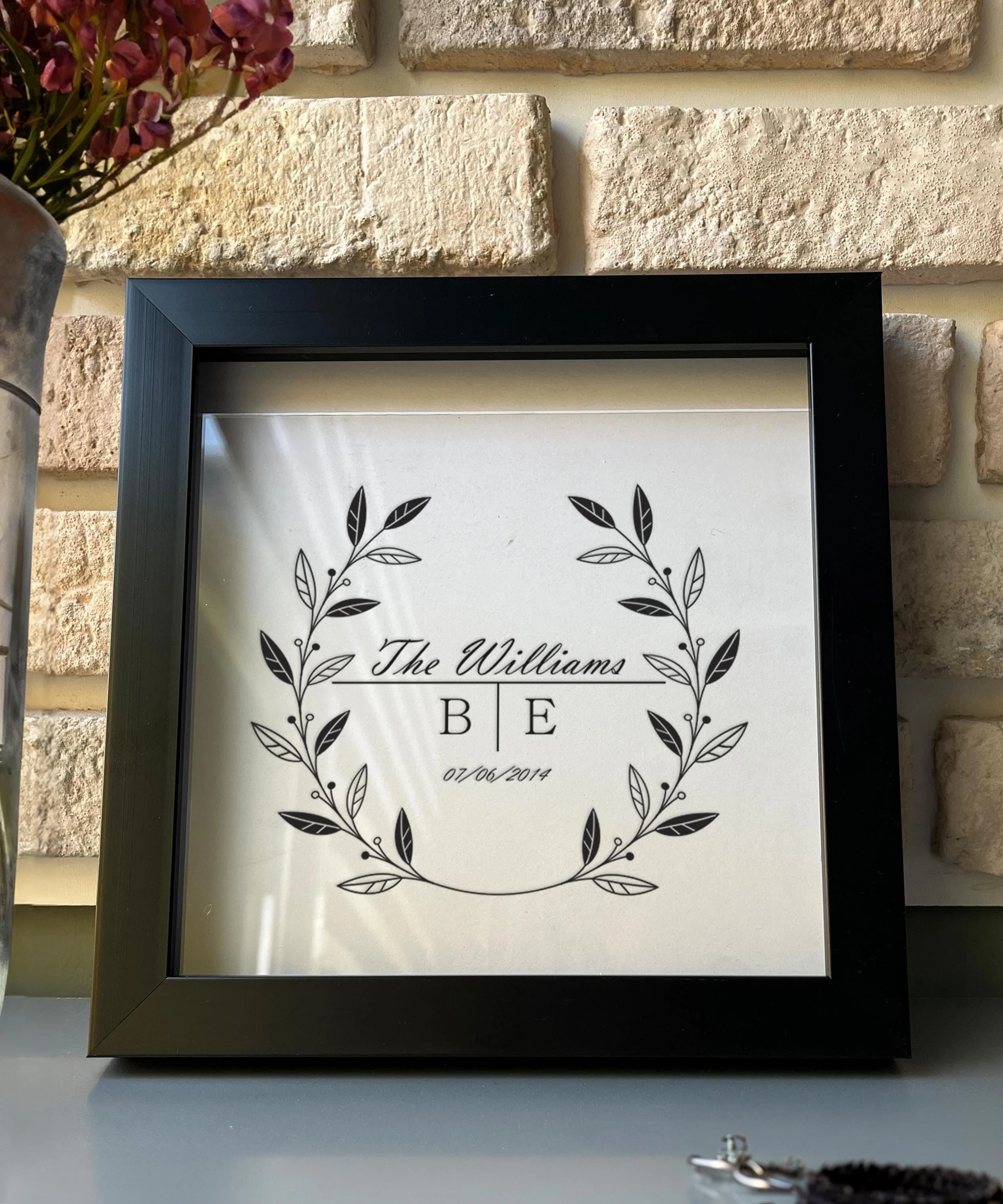 Personalized Clear Arcylic Memory Box, Clear Custom Photo Keepsake, Wedding Anniversary Gift