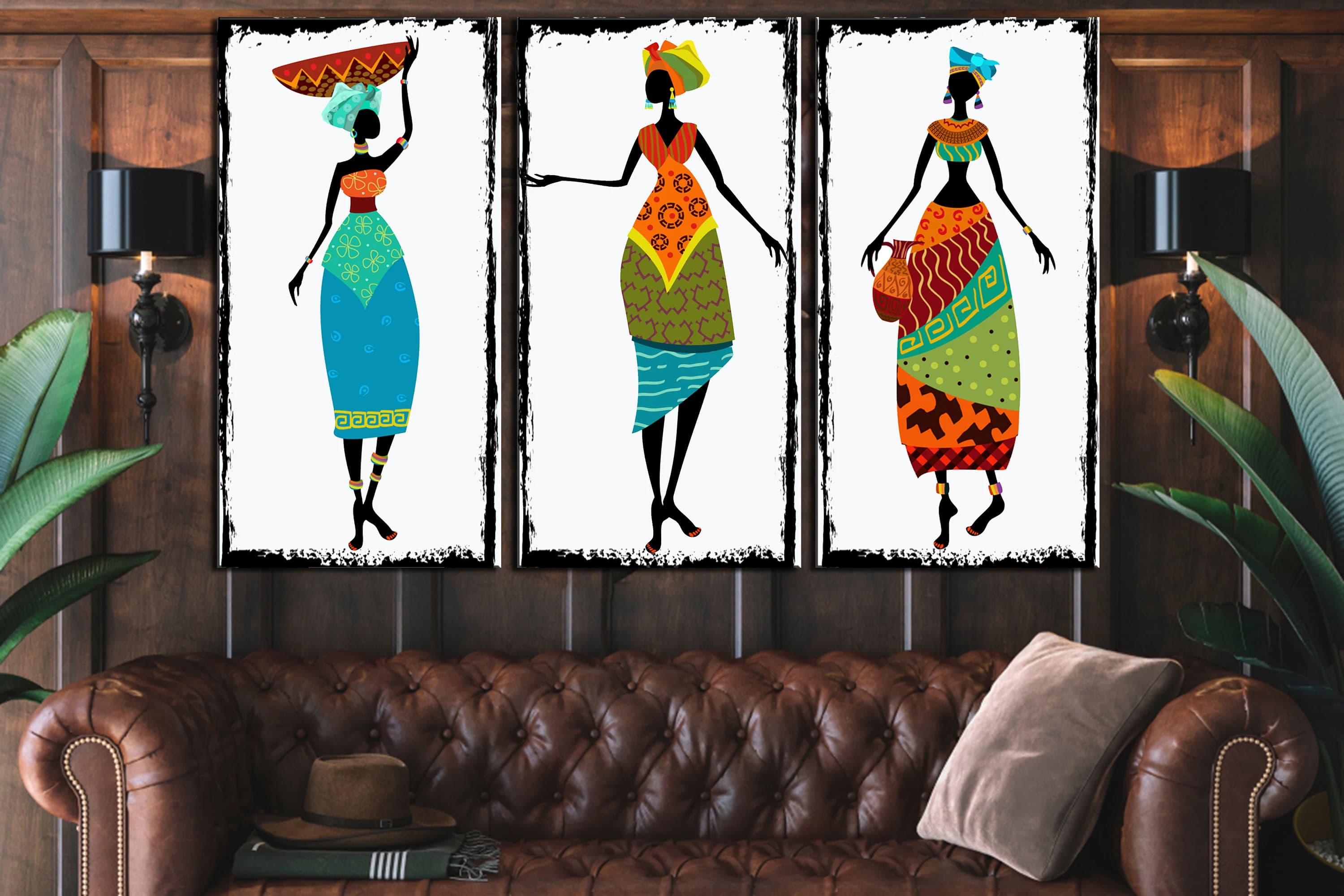 African Woman Canvas Art: Ethnic Wall Decor - image 4