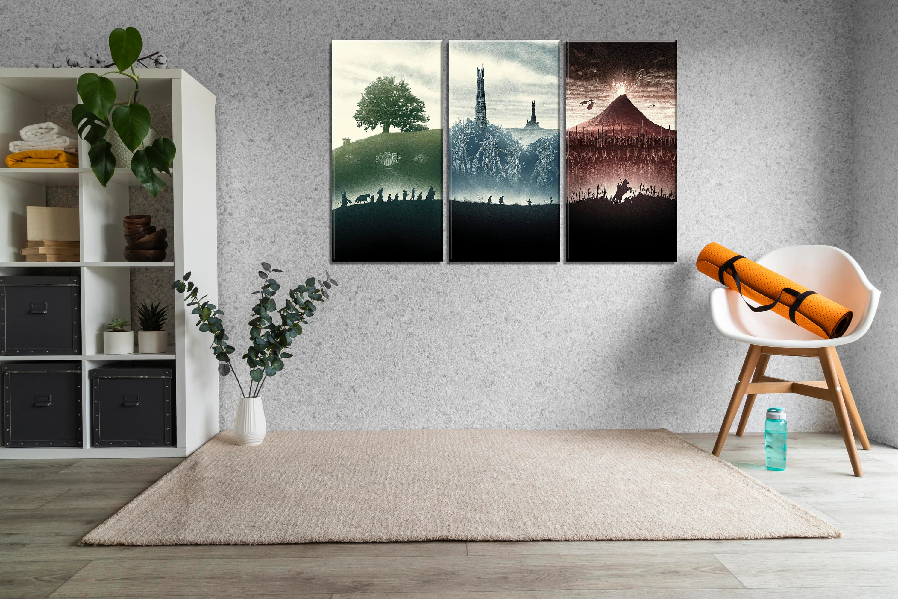 Fantasy Trilogy Canvas Print Set | Movie Poster Wall Art, Kids Room Decor - image 3