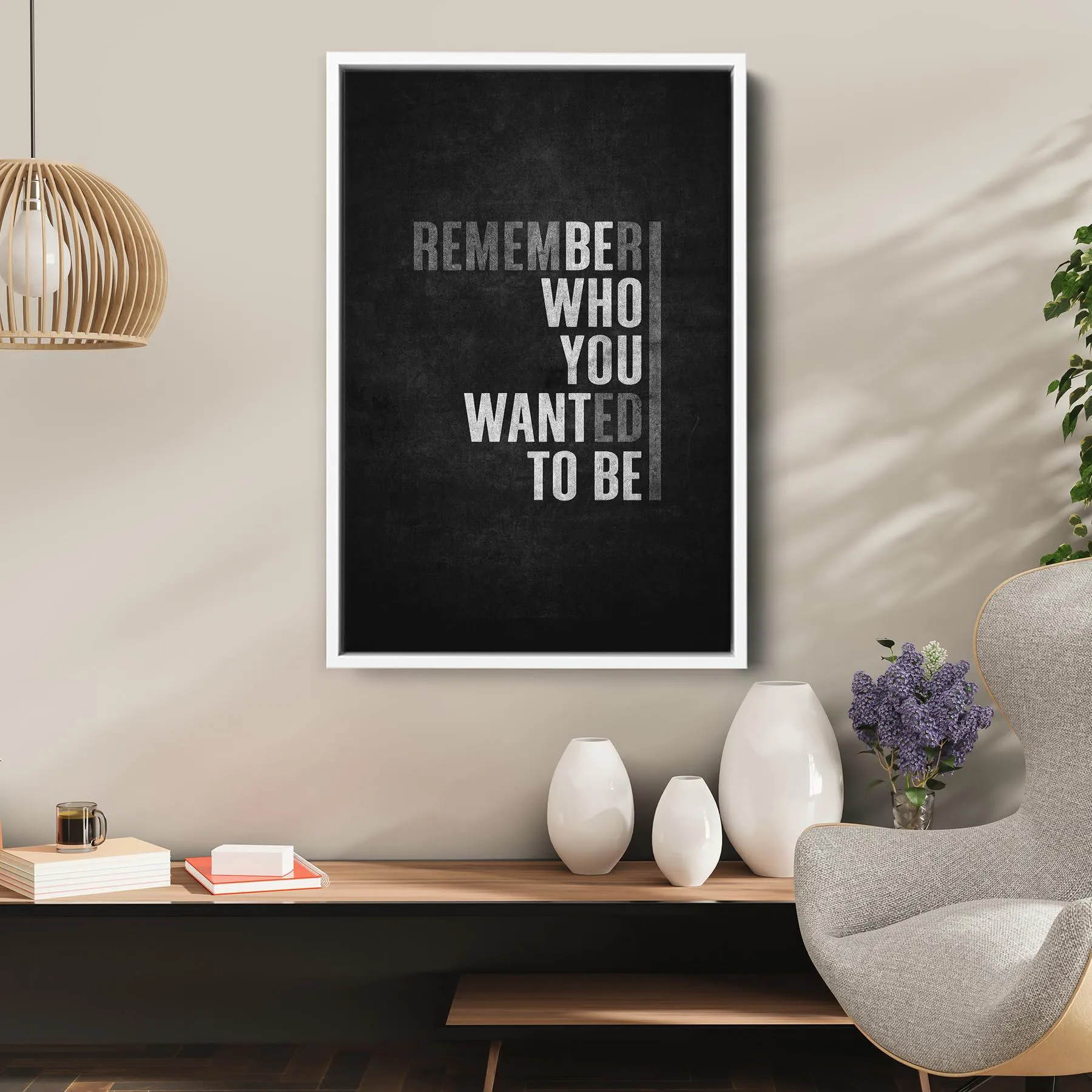 Inspirational Quote Canvas Sign – Motivational Home Gym Wall Art