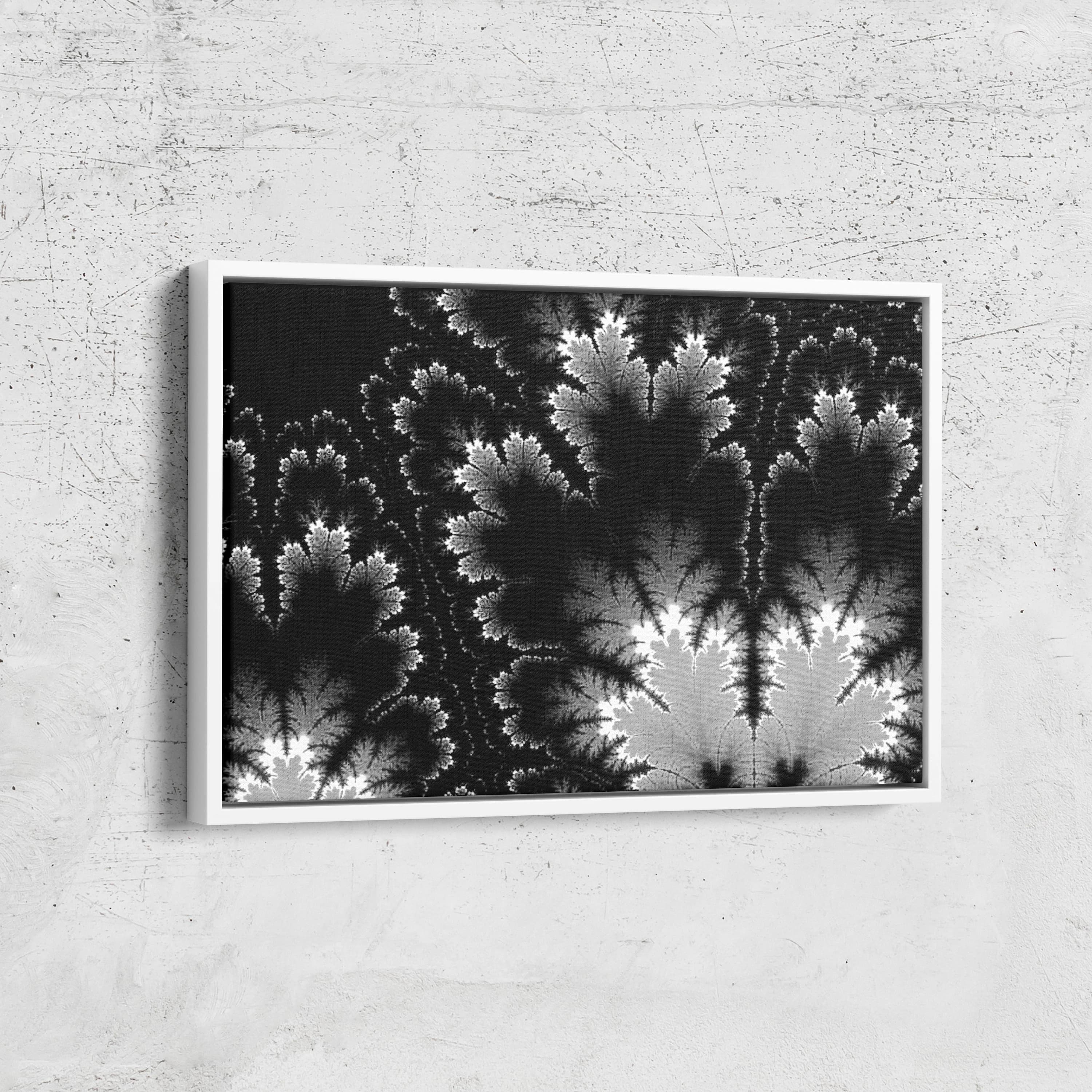 Abstract Floral Framed Canvas Art, Large Botanical Print - image 3