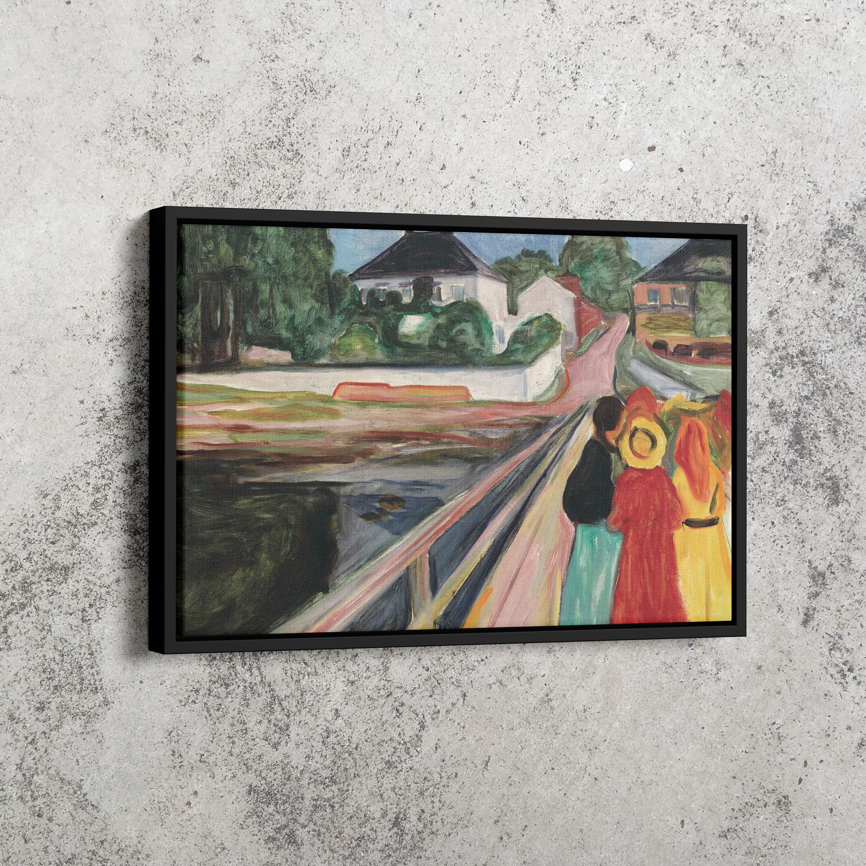 Edvard Munch, The Girls on the Bridge, Canvas Print, Modern Wall Art - image 3