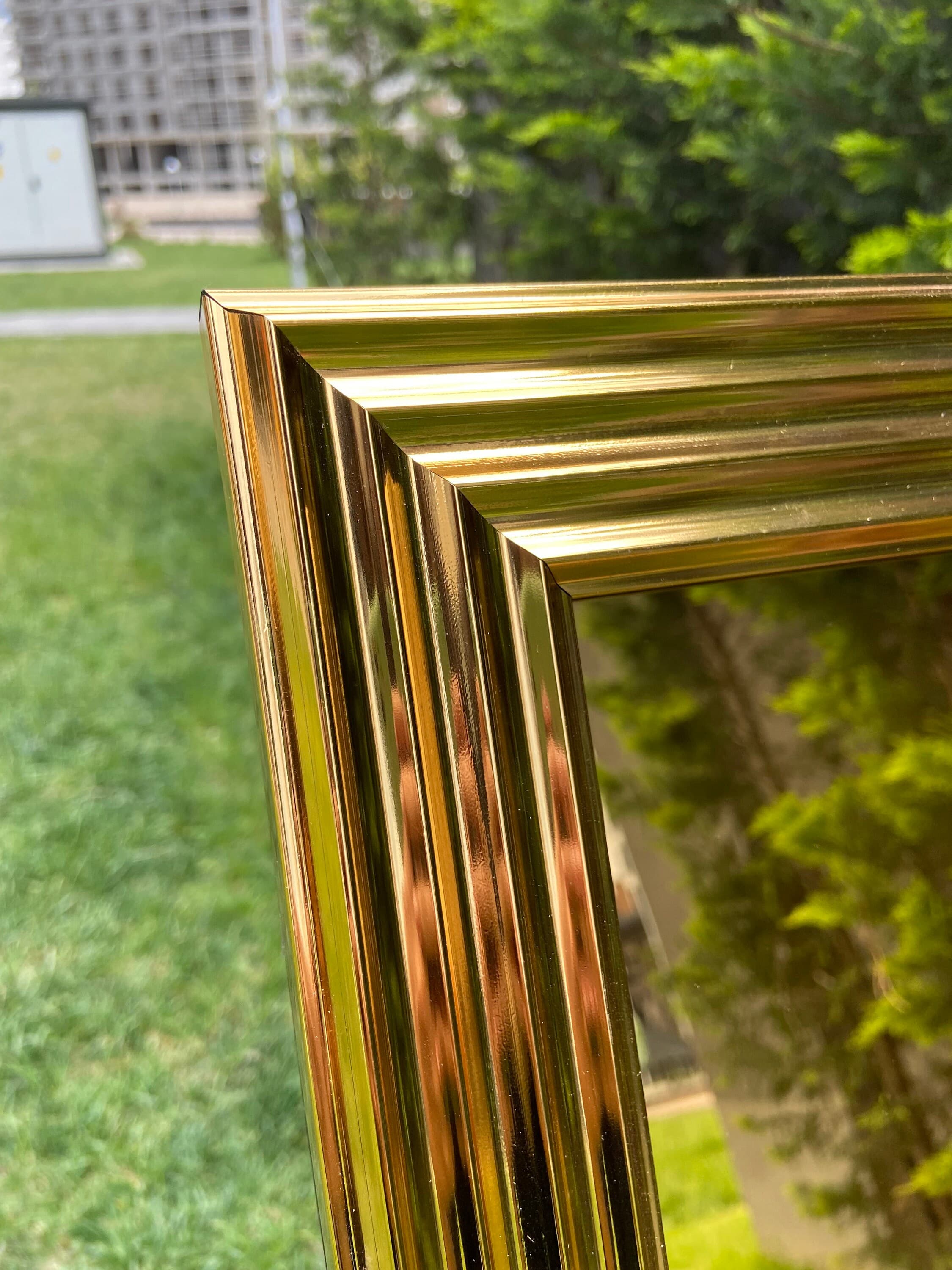 Gold Mirrored Acrylic Welcome Wedding Sign | Framed Custom Decor - image 4