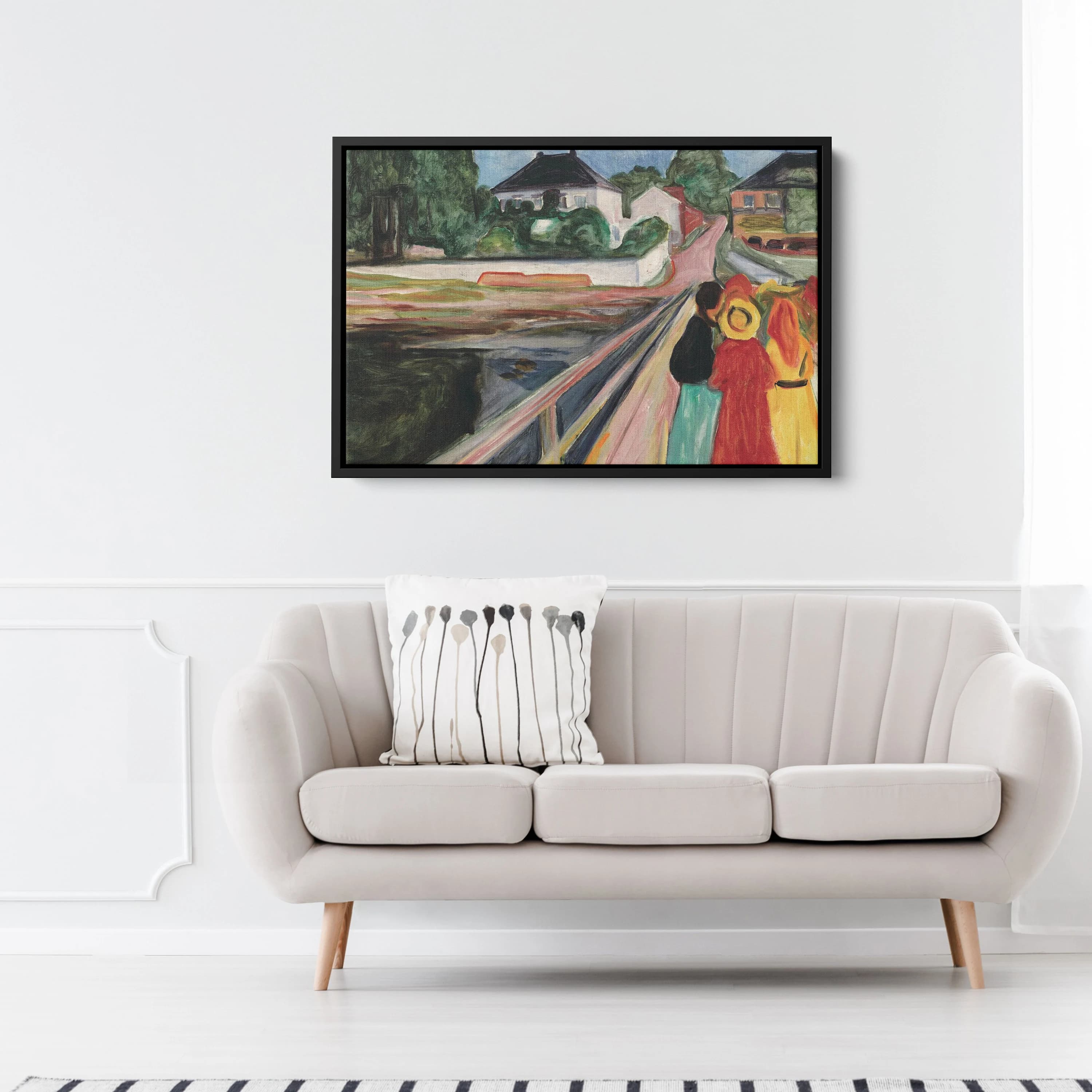 Edvard Munch, The Girls on the Bridge, Canvas Print, Modern Wall Art - image 5