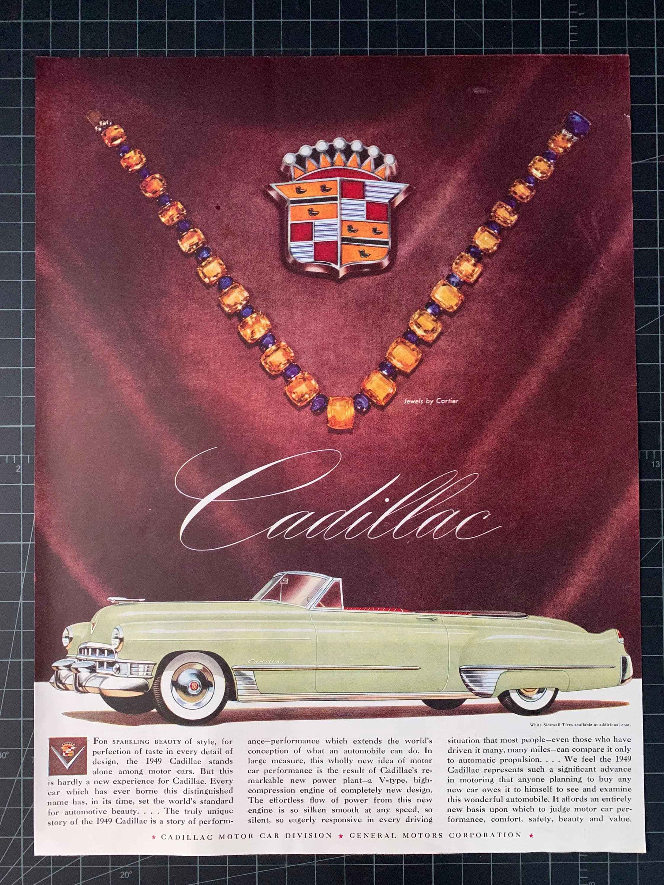 Vintage 1949 Cadillac Original Print Ad