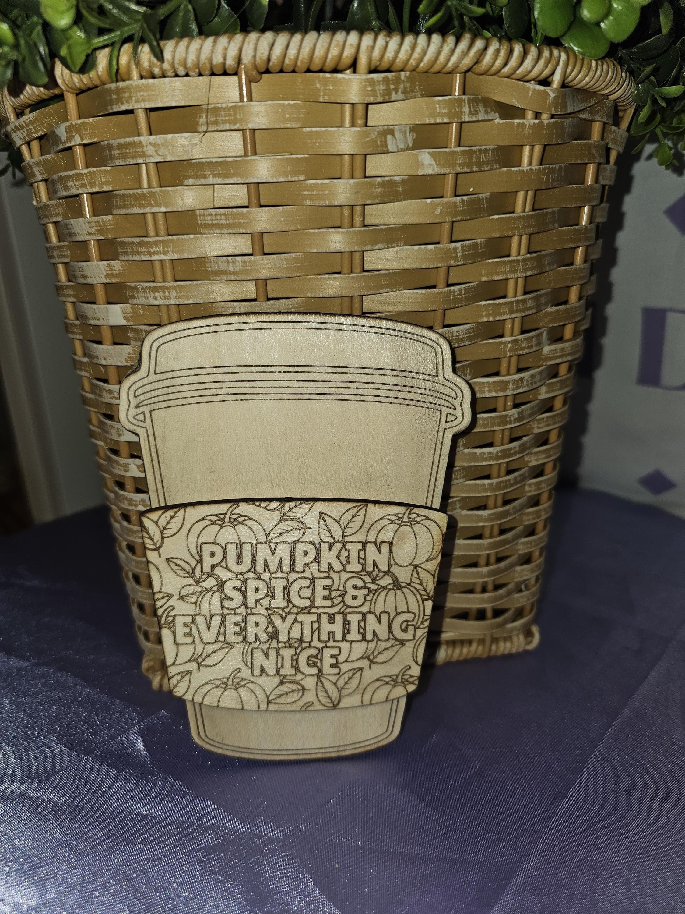 Pumpkin Spice and Everything Nice/Giftcard Holder for Latte Cappuccino Espresso/Starbucks Dutch Bros Dunkin Donuts Amazon Visa Card