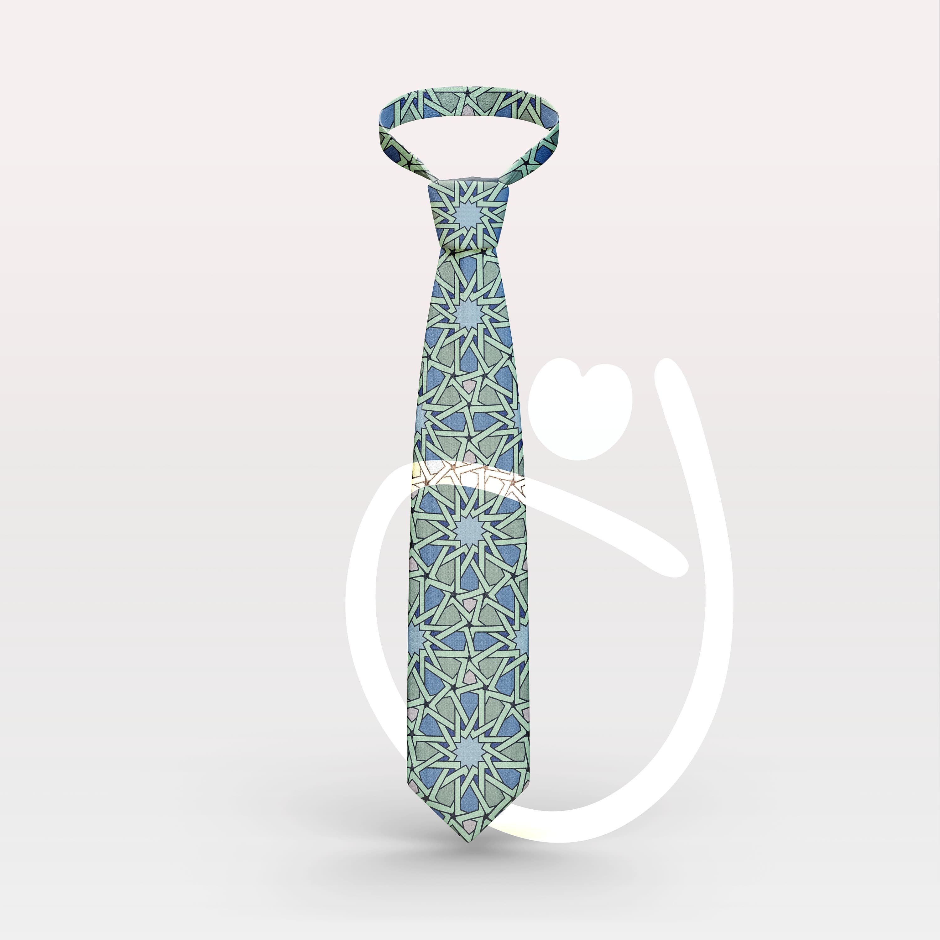 Ornamented Patterned Tie | Inspired by Islamic Art - image 4