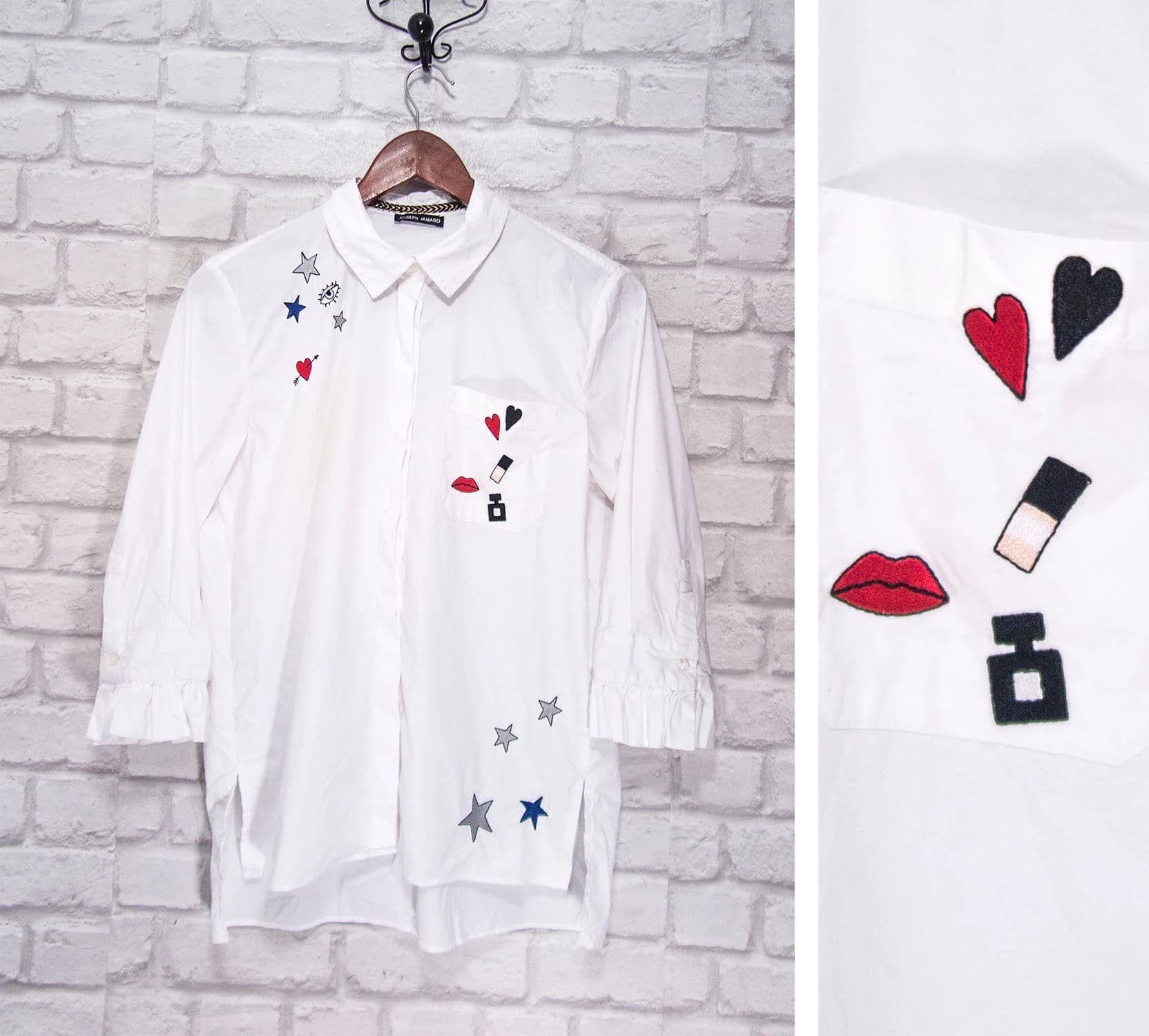 Joseph Janard Cotton Women's Casual Shirt Size UK 10 / EU 38