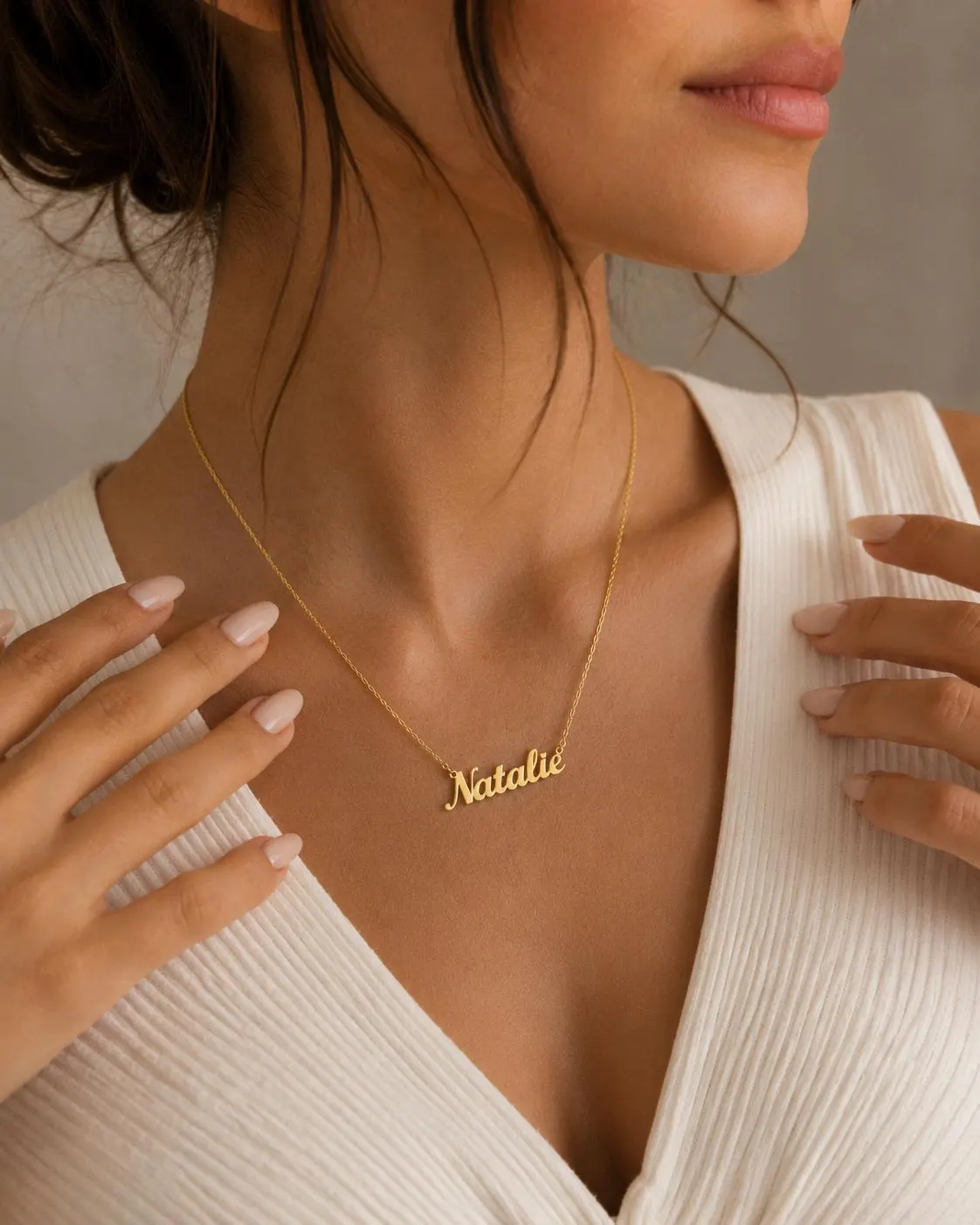 14K Solid Gold Name Necklace • Personalized Jewelry • Gift For Her