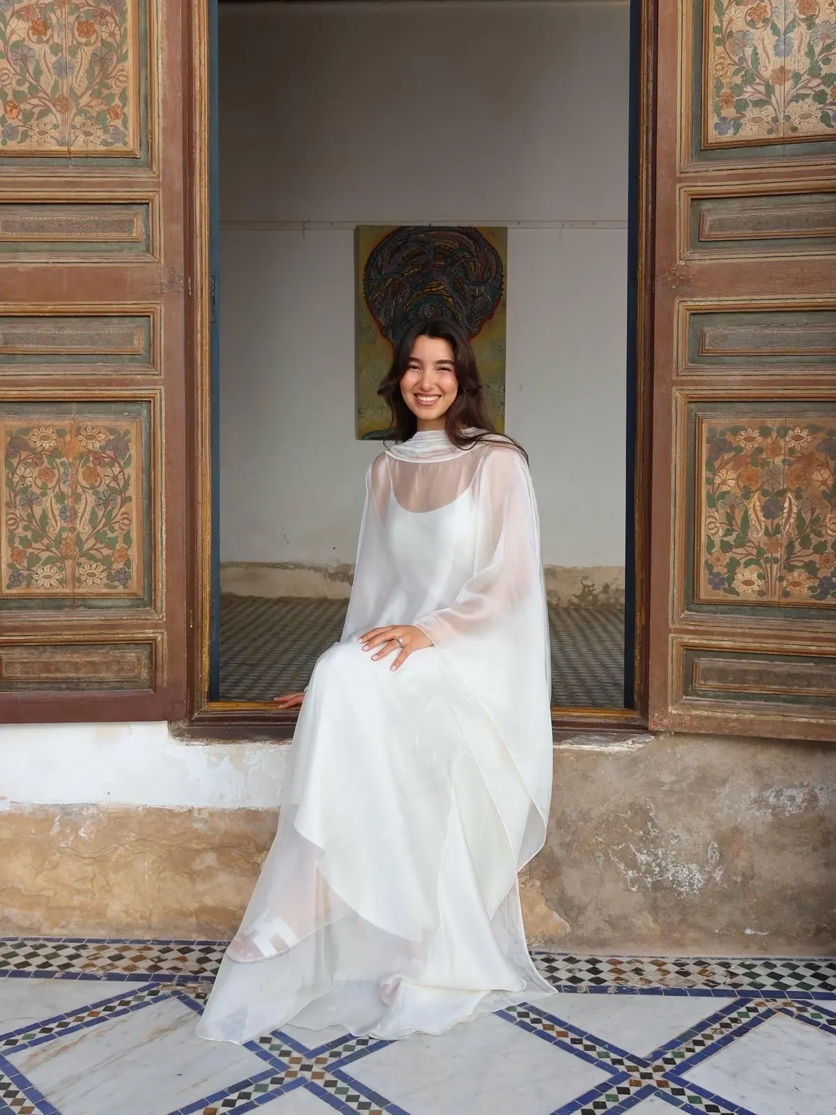 Ultra-Sheer Organza Silk 2-Piece Caftan Dress: Made-to-Measure (ANY color of your choice, DM me reference picture)