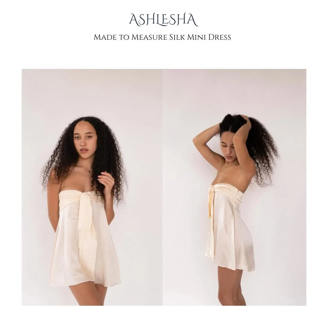 Modal Silk Strapless Mini Dress: Mini / Micro Mini - in ANY shade of your choice - Made to Measure - image 4