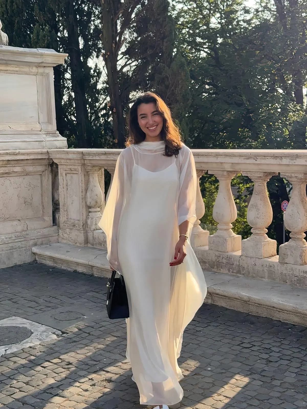 Ultra-Sheer Organza Silk 2-Piece Caftan Dress: Made-to-Measure (ANY color of your choice, DM me reference picture) - image 5