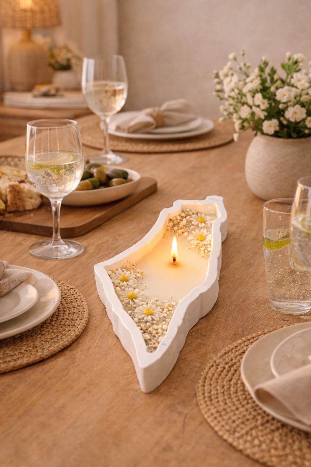 Palestine floral candle – ramadan & eid home decor - image 5