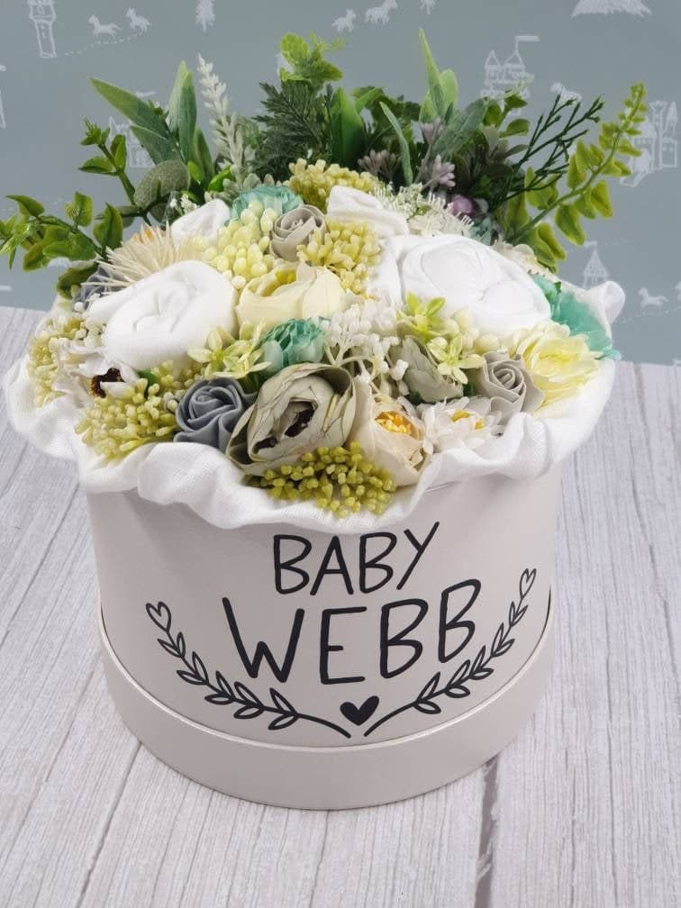 Personalised Unisex Baby Bouquet, Baby Shower Centrepiece - image 4