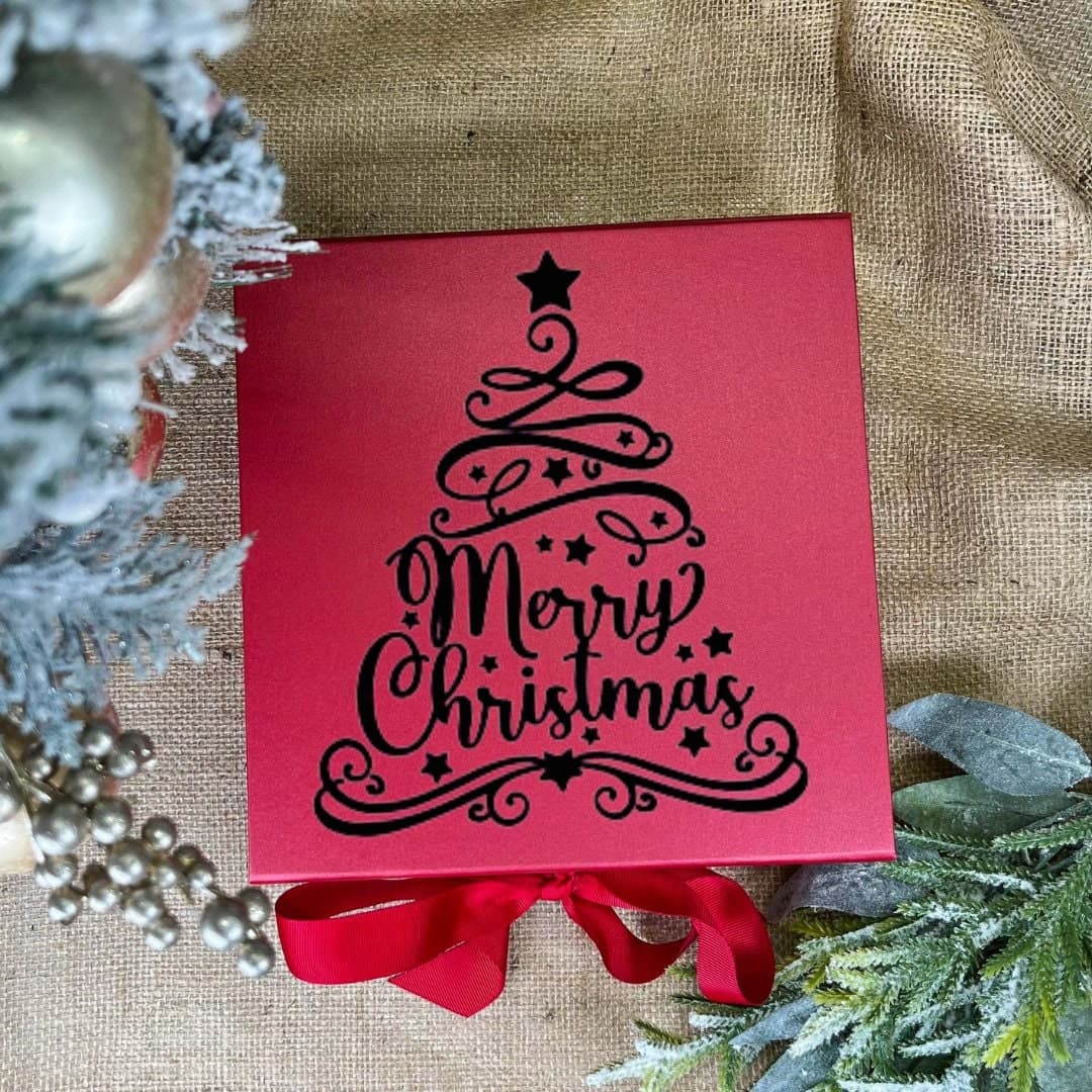 Personalised Christmas Gift Box, Xmas Gift Box, Magnetic Gift Box, Christmas Eve Box, Keepsake Box, Luxury Gift Box with Ribbon - image 5