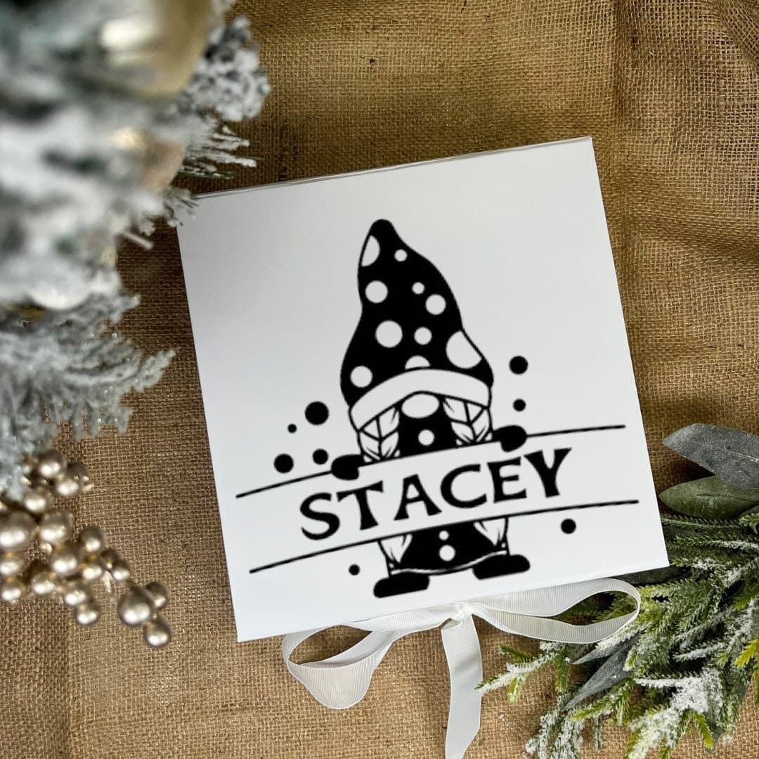 Personalised Christmas Gift Box, Xmas Gift Box, Magnetic Gift Box, Christmas Eve Box, Keepsake Box, Luxury Gift Box with Ribbon - image 4