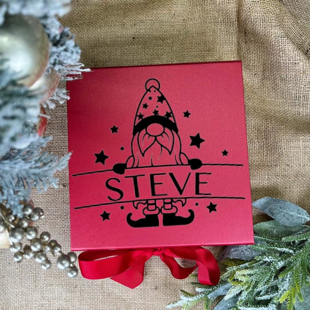 Personalised Christmas Gift Box, Xmas Gift Box, Magnetic Gift Box, Christmas Eve Box, Keepsake Box, Luxury Gift Box with Ribbon - image 3