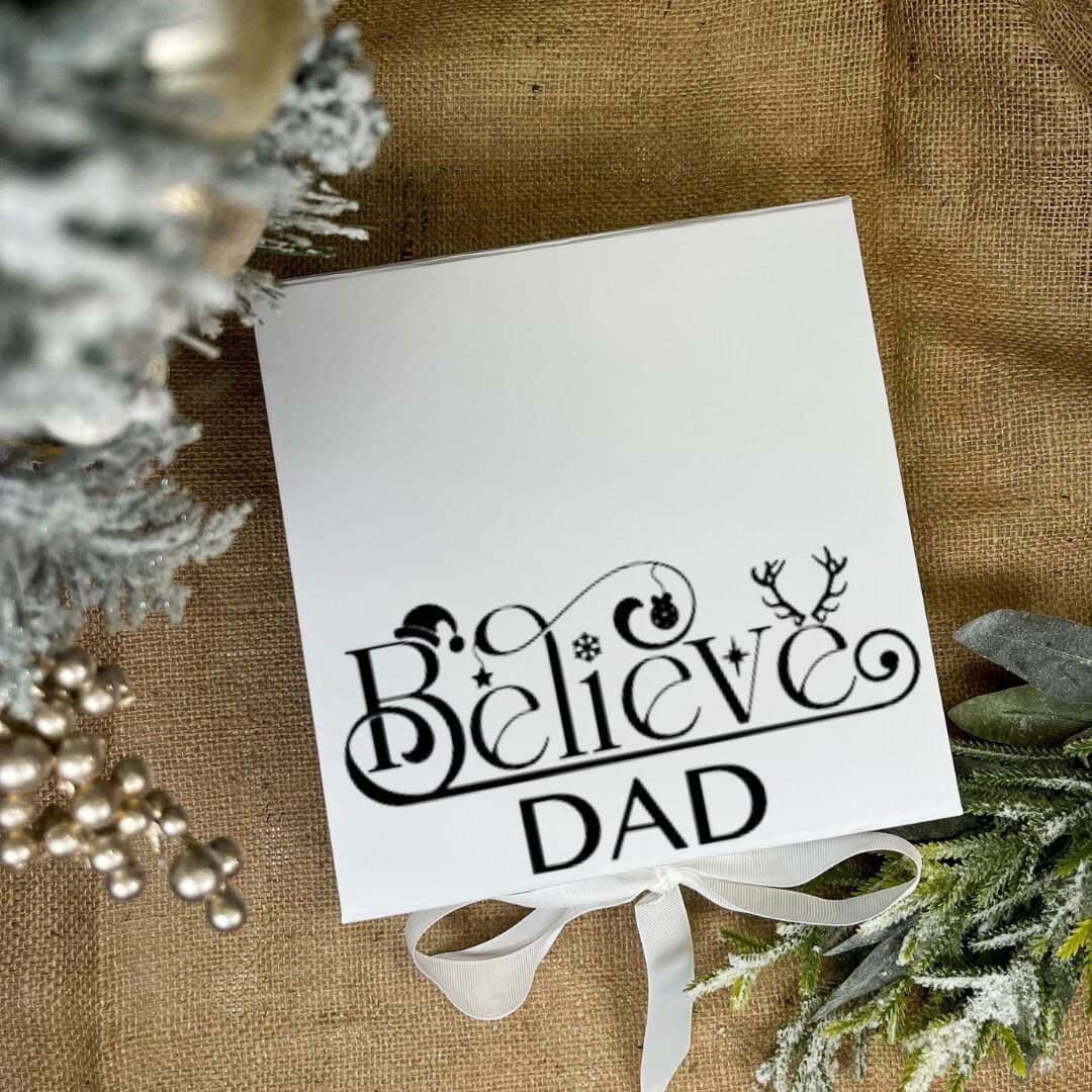 Personalised Christmas Gift Box, Xmas Gift Box, Magnetic Gift Box, Christmas Eve Box, Keepsake Box, Luxury Gift Box with Ribbon