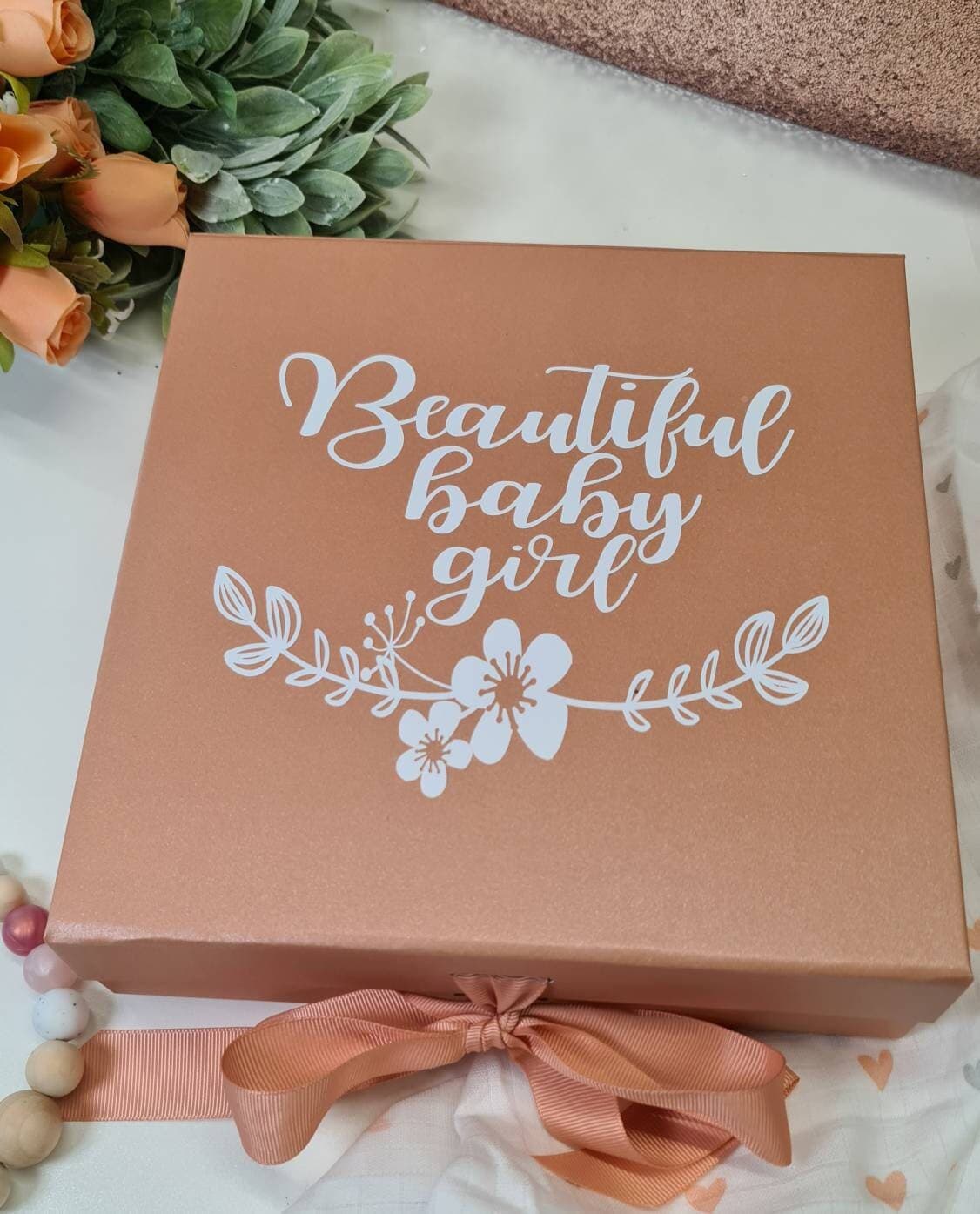 Personalised Magnetic Gift Box, Luxury Keepsake Box with Ribbon - image 4