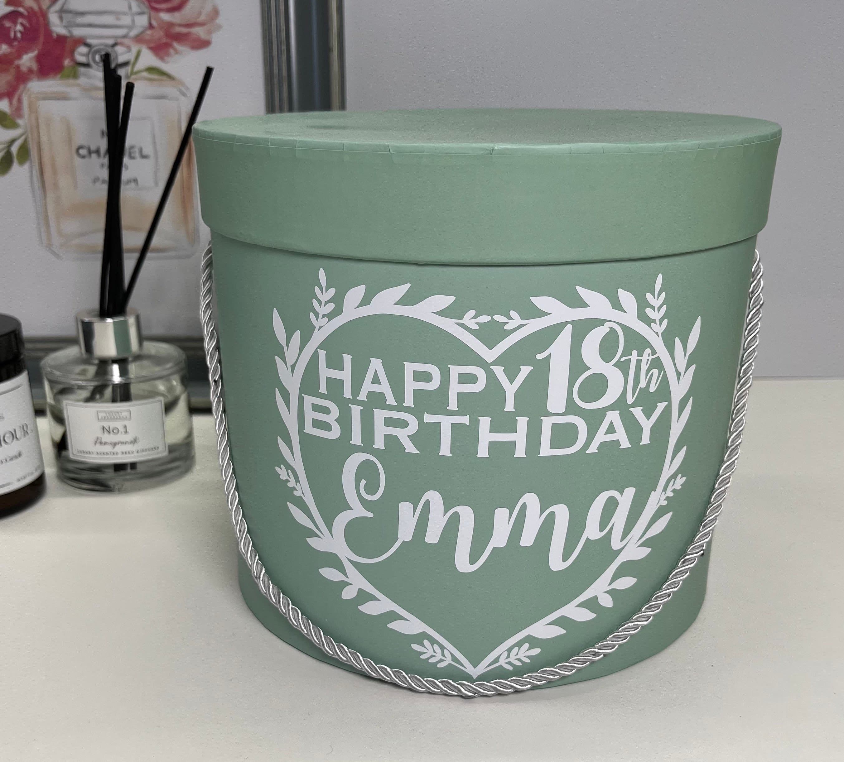 Personalised Round Gift Box, Custom Birthday Keepsake - image 3