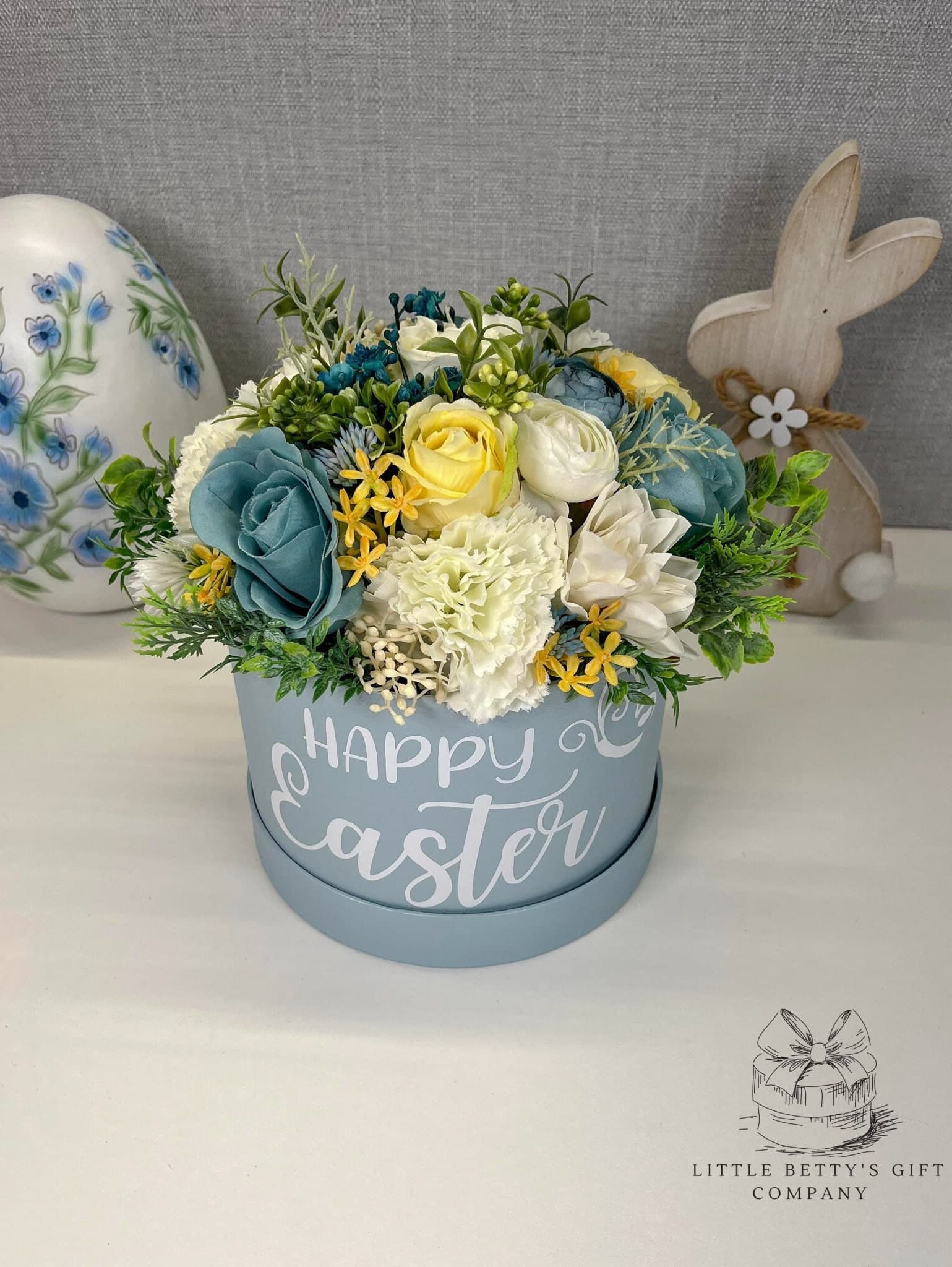 Personalised Easter Floral Centerpiece, Faux Spring Flowers - image 3