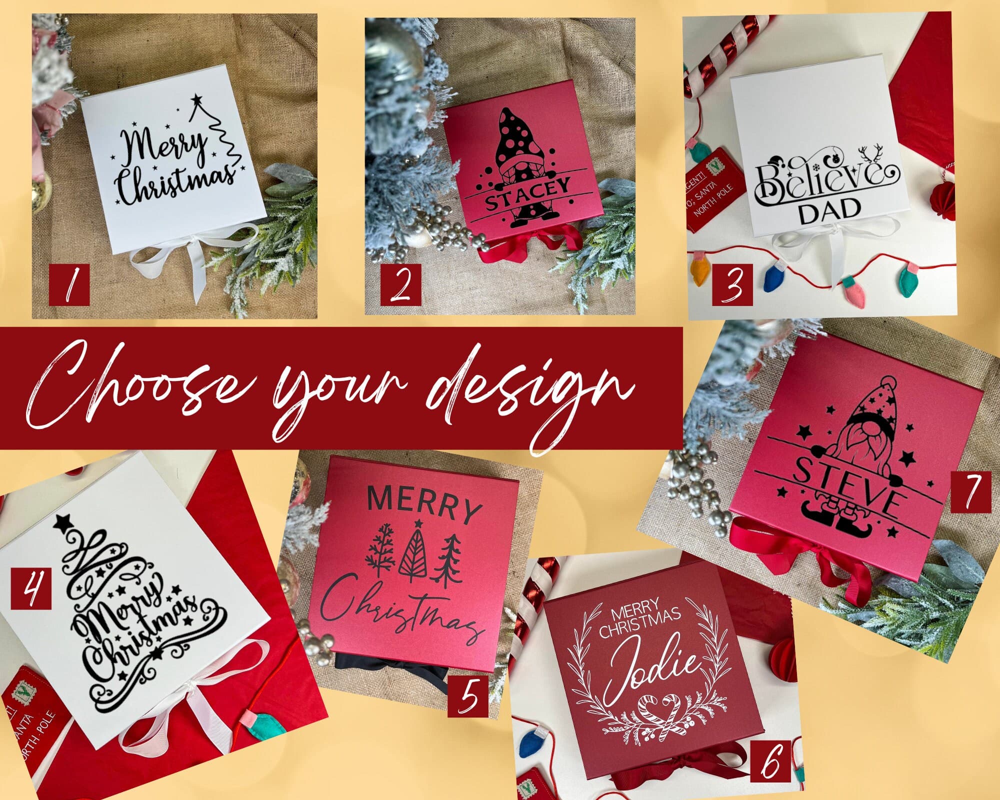 Personalised Christmas Eve Gift Box, Luxury Keepsake Box - image 4