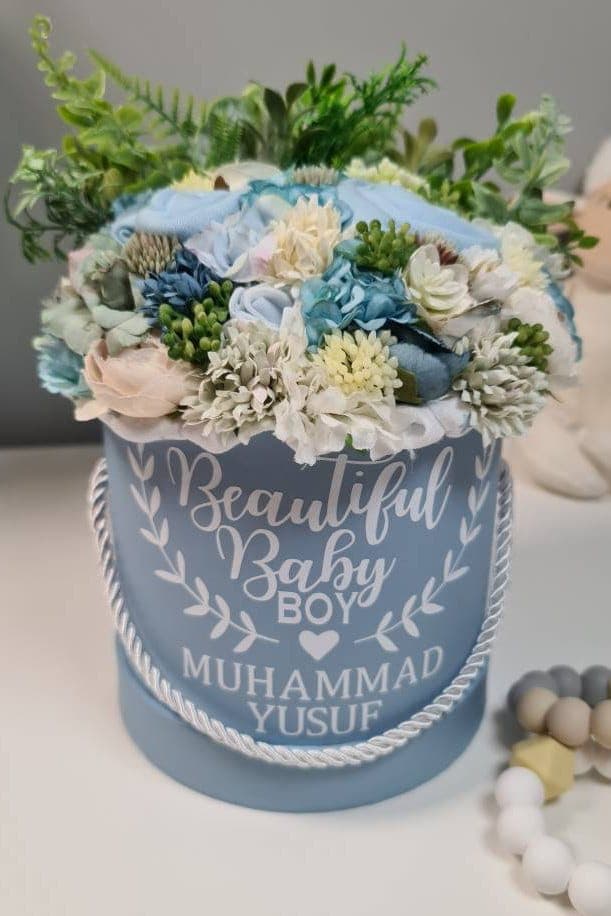 Personalised Baby Clothes Bouquet, Boho Newborn Gift - image 3