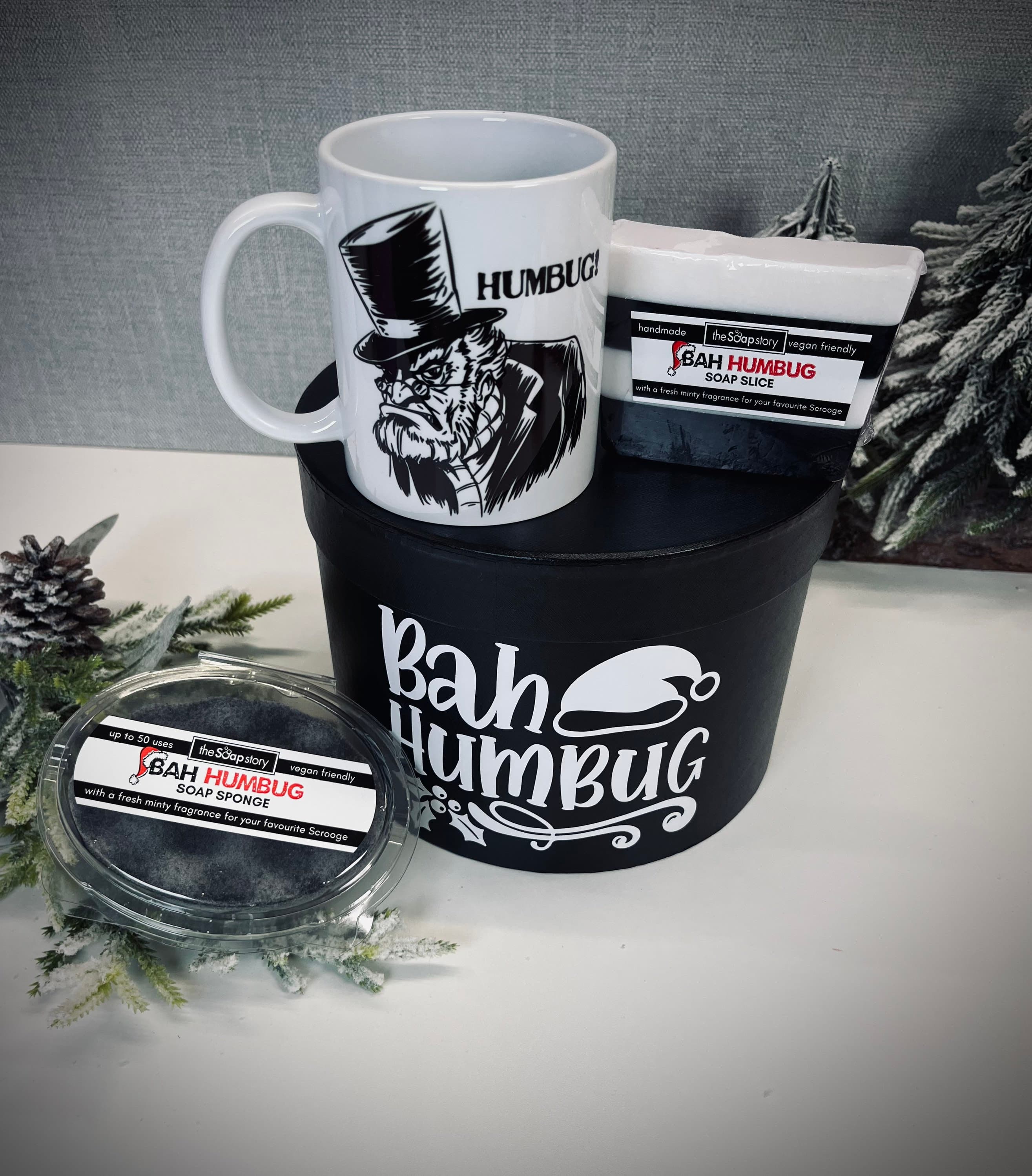 Bah Humbug Christmas Gift Set, Vegan Handmade Soap and Mug - image 4