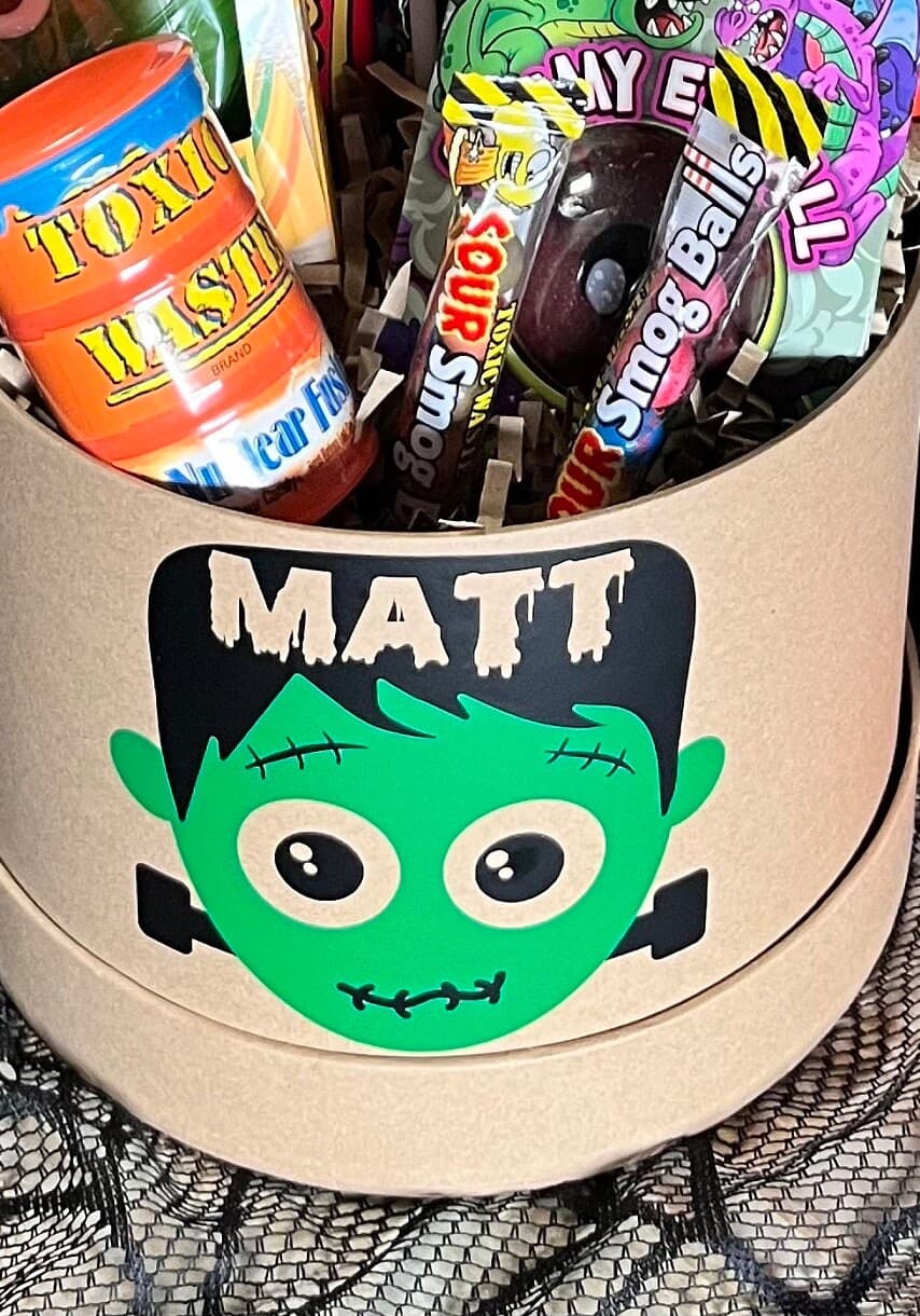 Personalised Halloween Sweet Box: Skull Decor, Candy Gift - image 4