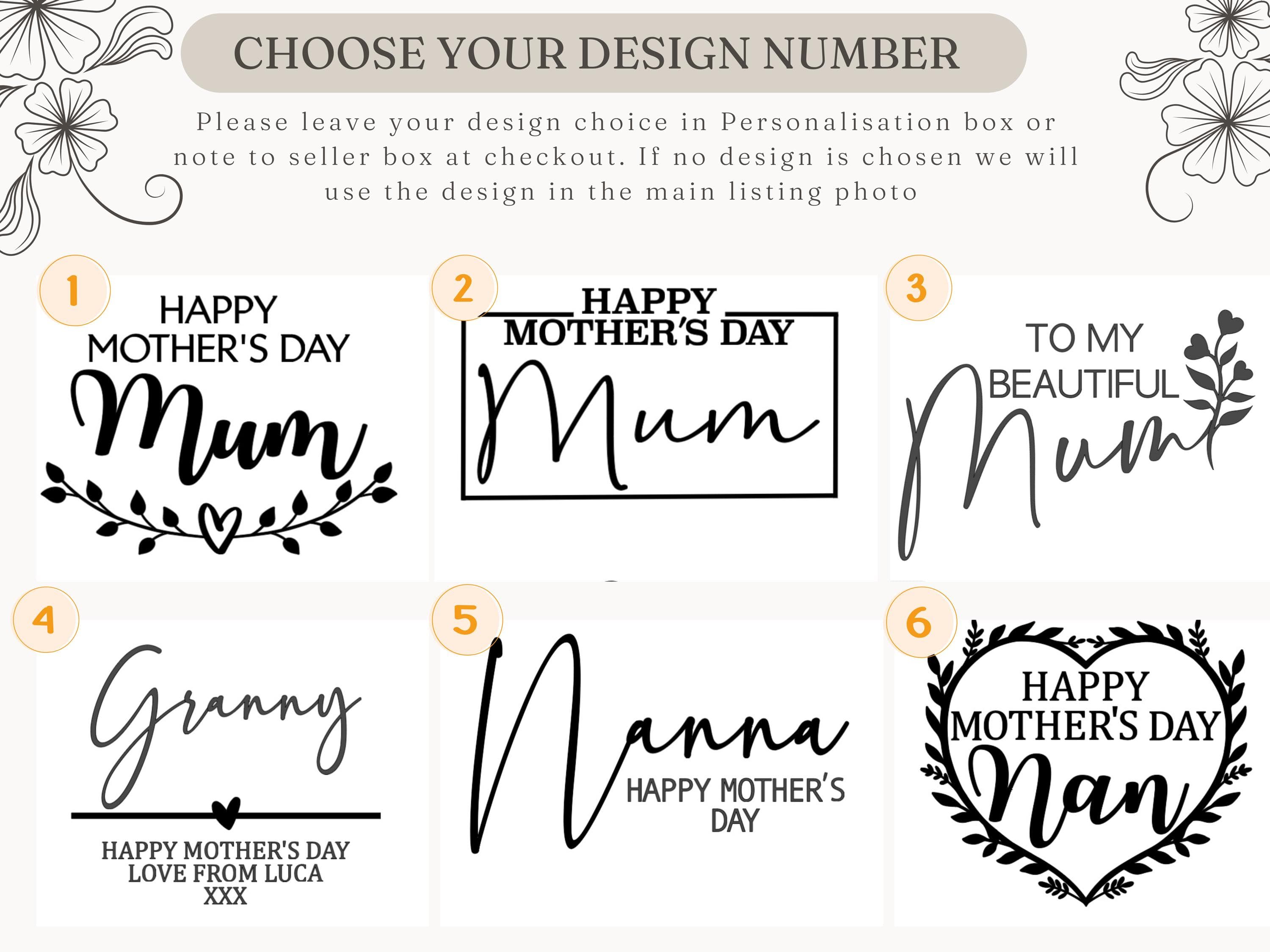 Design Choices for the front of the box that you can personalise