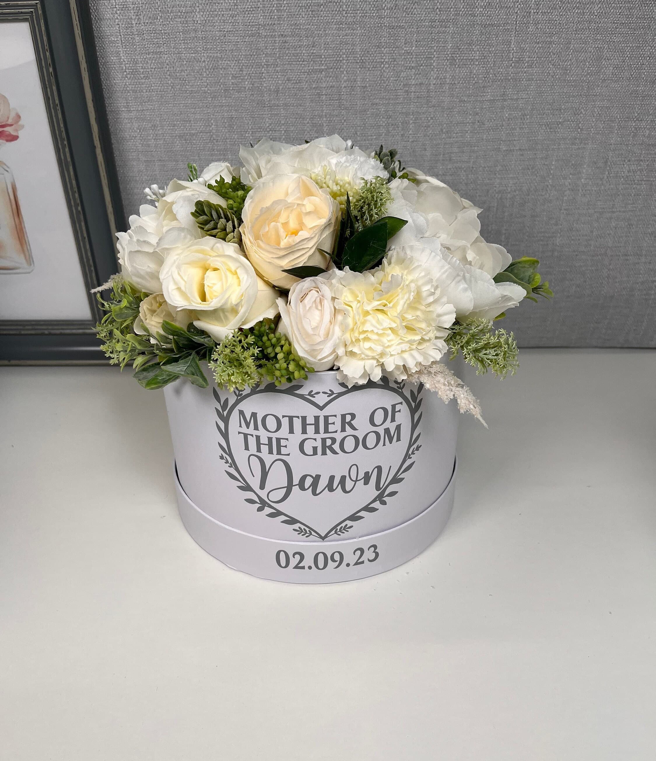 Personalised Artificial Wedding Flowers: Mother of the Bride/Groom Gift