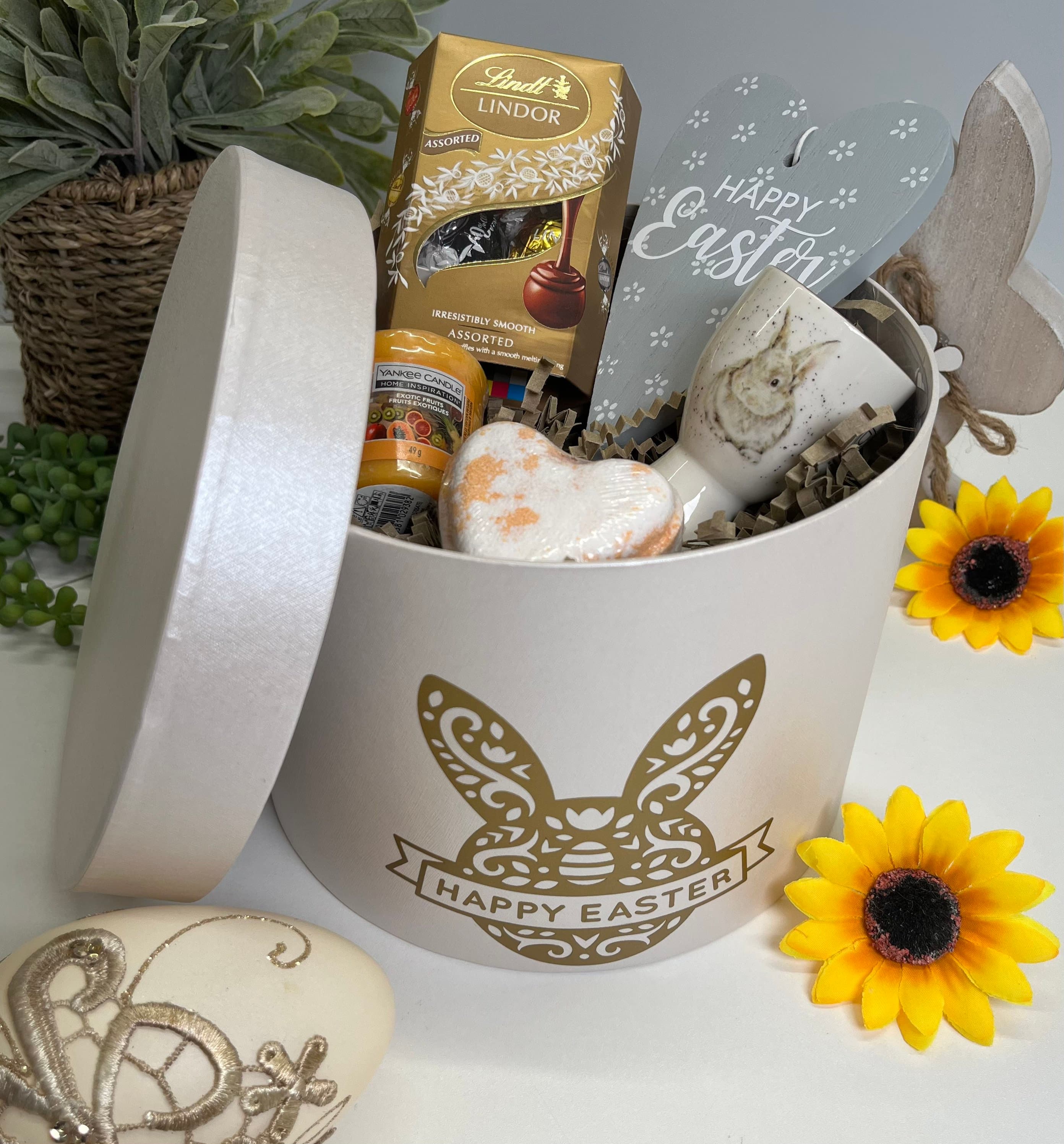 Personalised Easter Gift Box, Lindor Chocolates, Yankee Candle - image 3