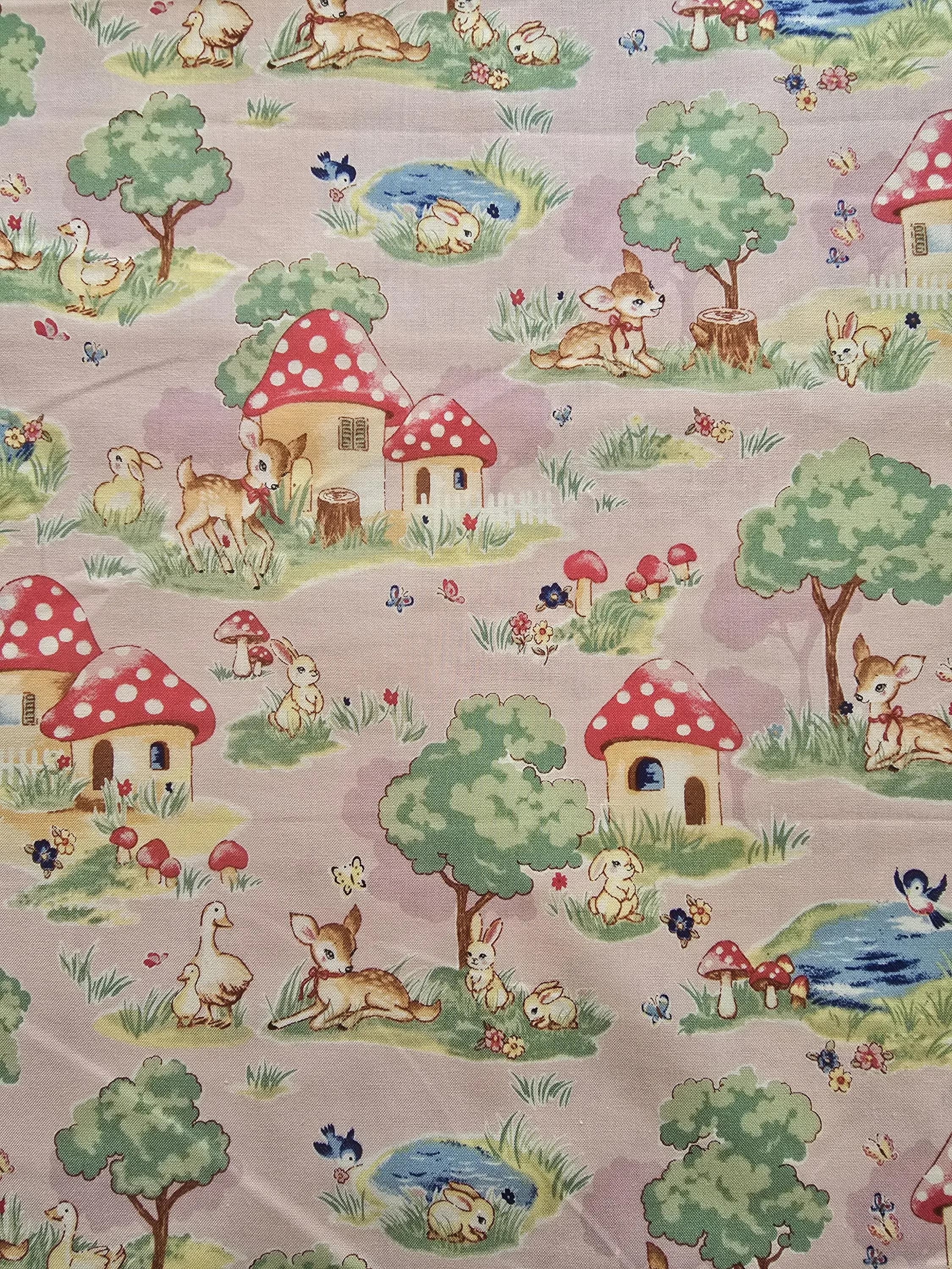 Japanese Fabric - Un/No - Beginning of Story - Peach