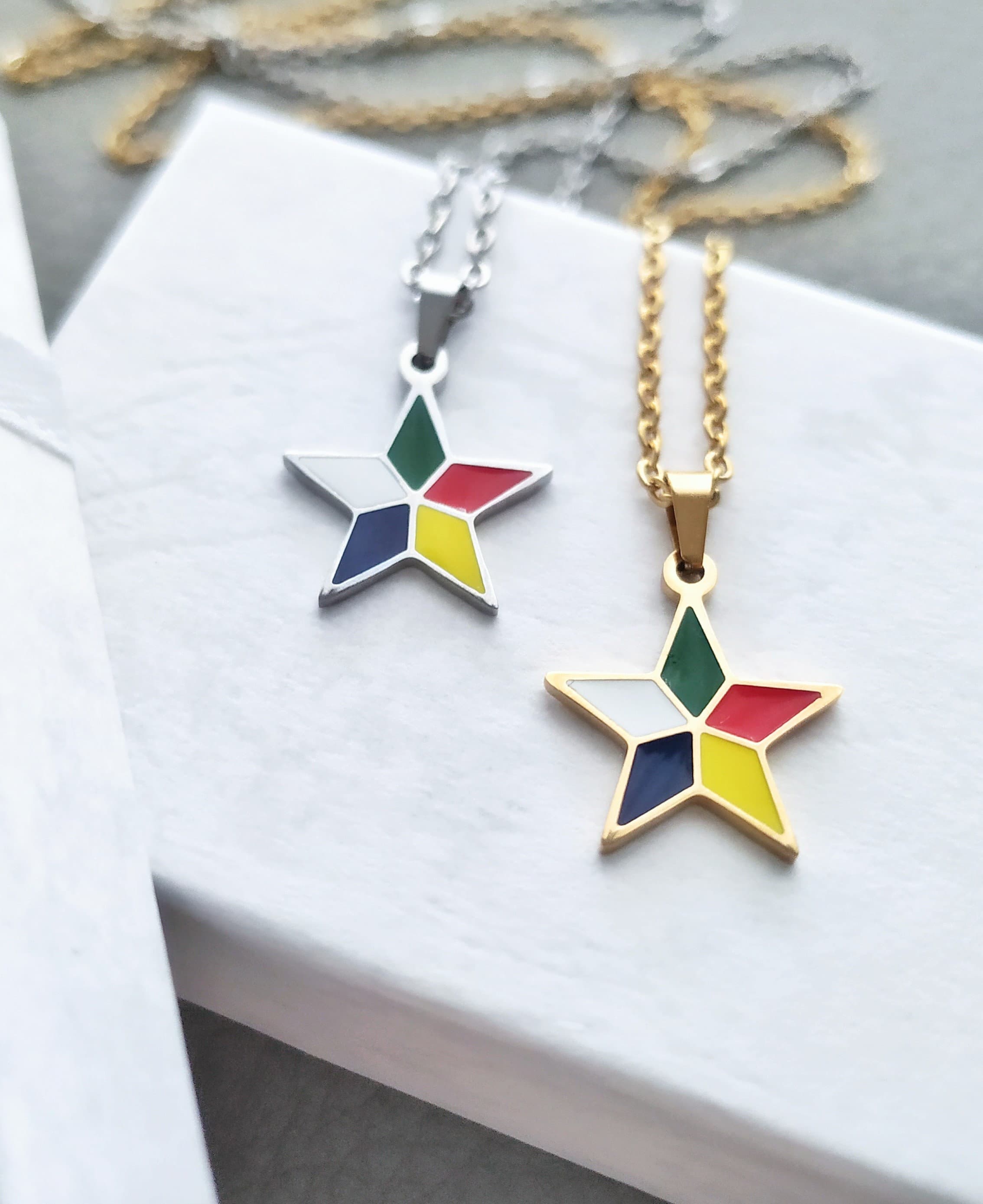 Druze Star Pendant Necklace
