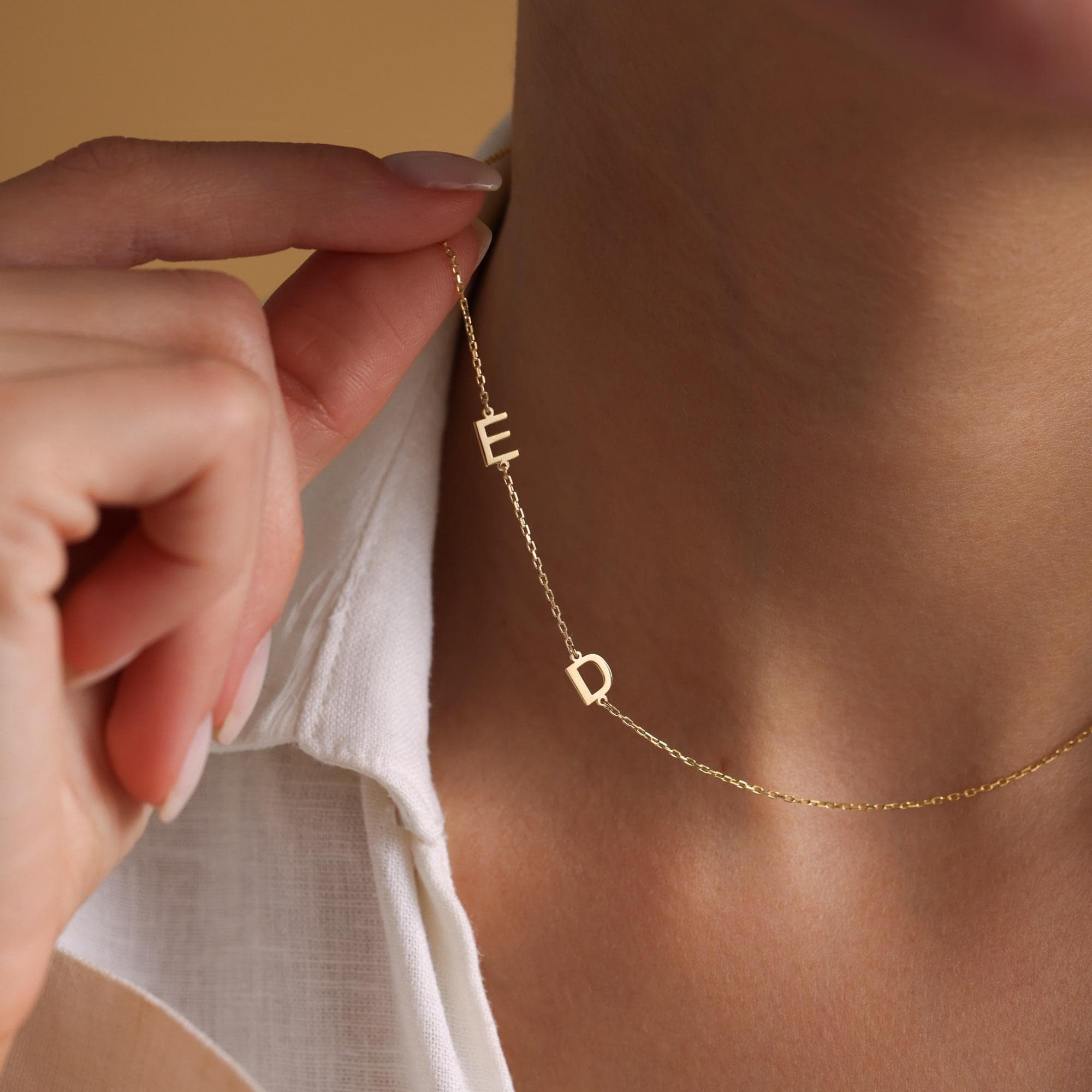 14k gold filled Initial Necklace, Initial Necklace , Letter Necklace , Bridesmaid Gifts, Personalized Gifts, Mother days gift