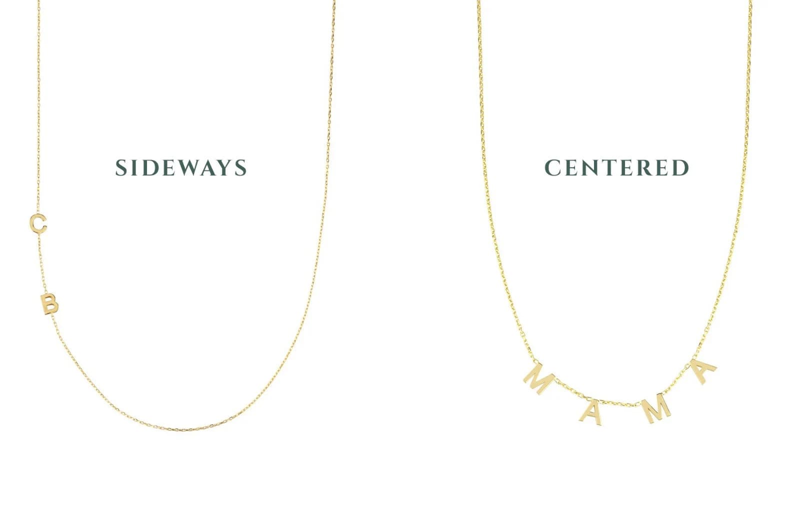 14k solid gold initial Necklace,Initial Necklace, Personalized Jewelry, Personalized Christmas Gifts, Letter necklace, Mothers Day Gift - image 4