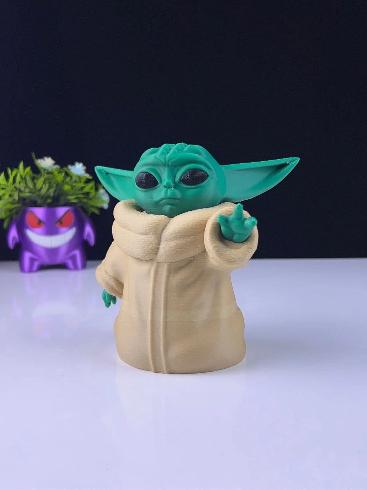 Baby Yoda Figurine: Lifelike 3D Printed - Star Wars Decor - image 3