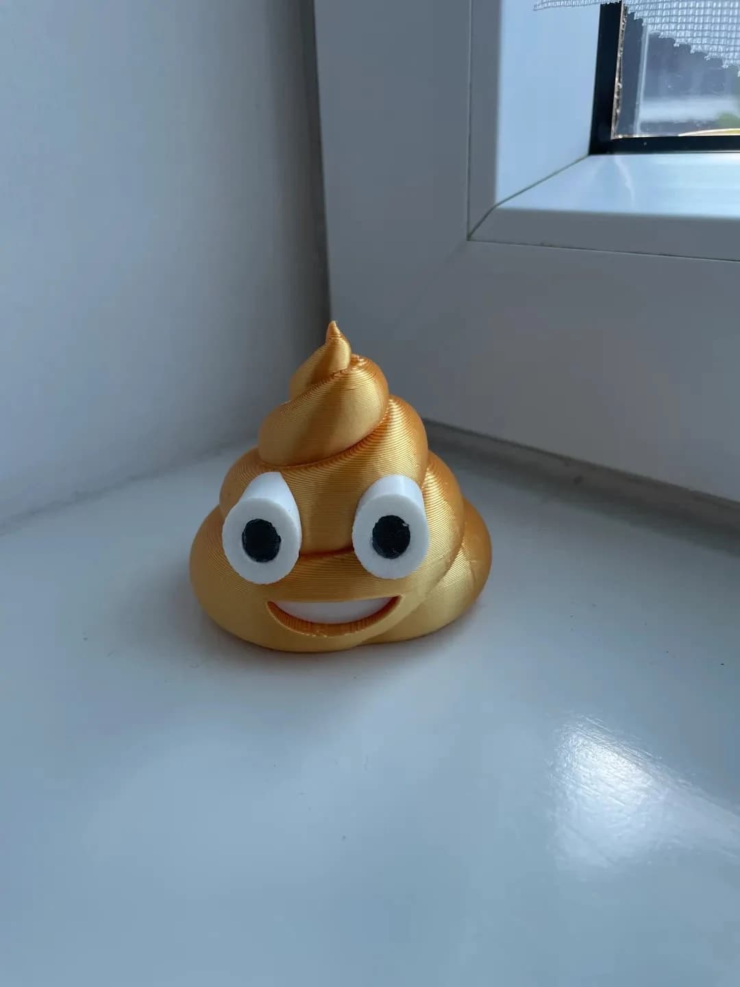 Poo Emoji Decor, Funny Desk Accessory, 3D Printed Statue, Whimsical Office Gag Gift, Novelty Home Ornament, Smiling Turd Figurine - image 4