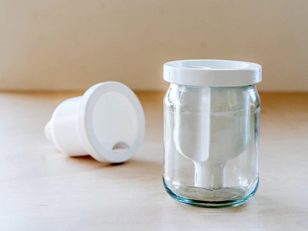 Self-Watering Indoor Planter Jar, 3D Printed, Indoor Plant, Active Lifestyle, Gardening Gift
