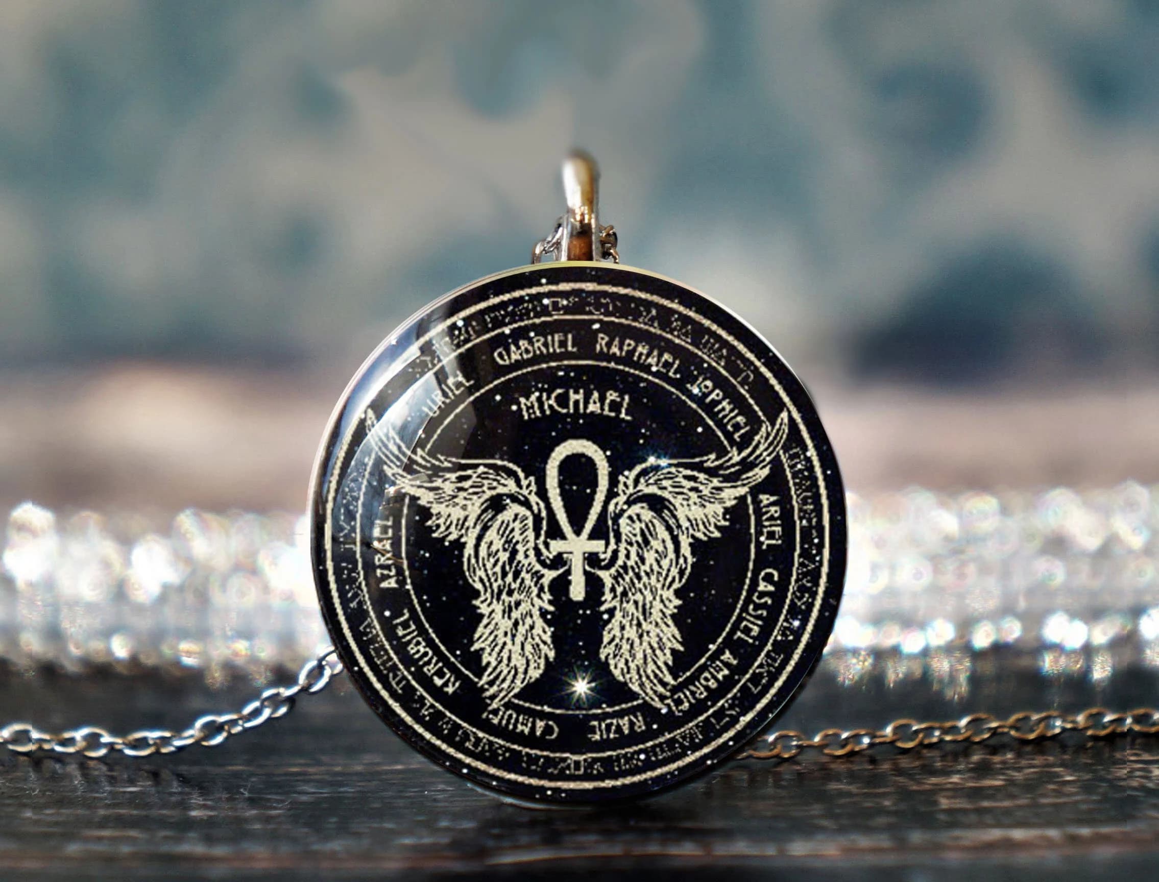 archangel michael , michael pendant , st michael jewelry , st michael pendant , religious jewelry , religious necklace