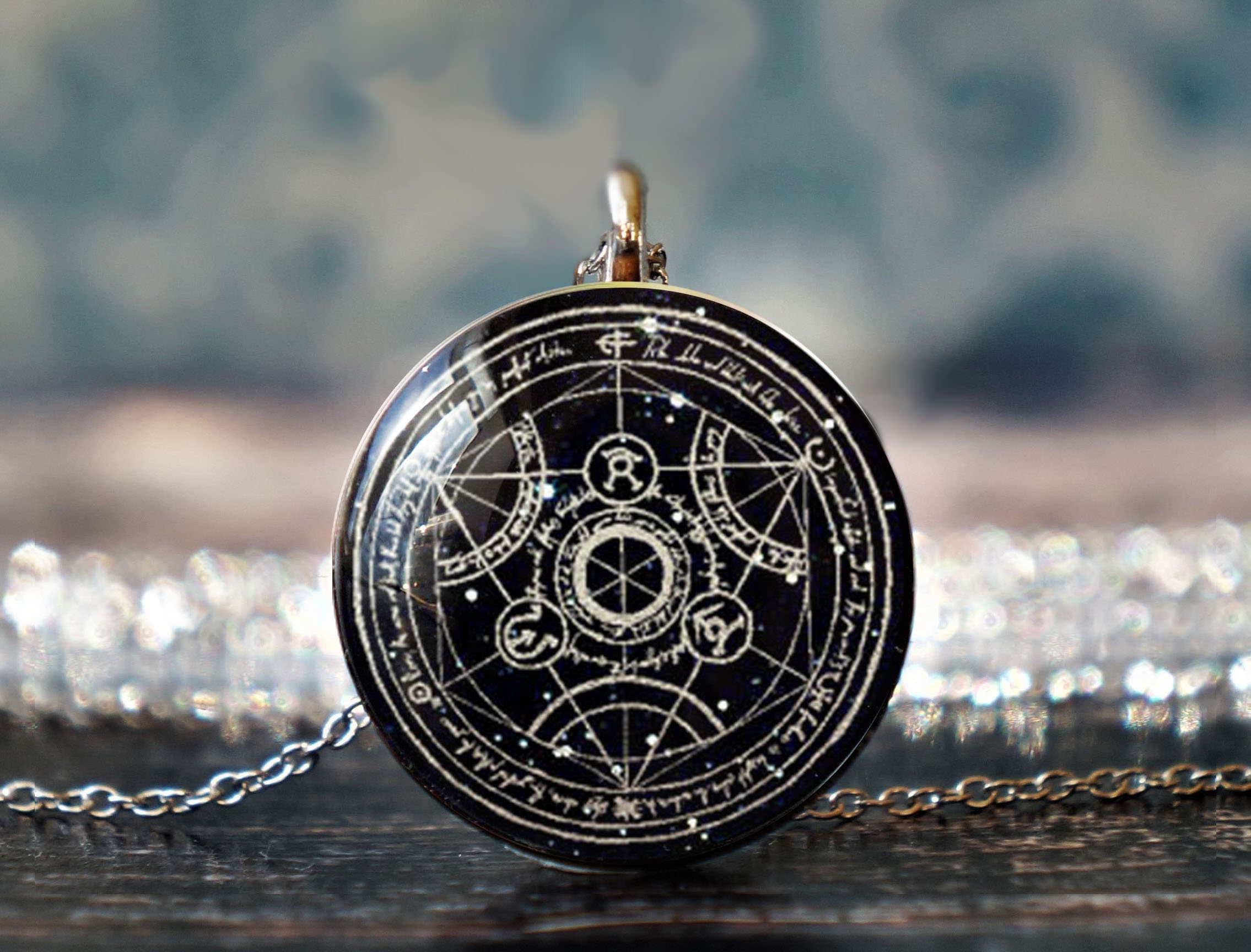 alchemy jewelry , alchemy symbols , alchemy pendant , seal of light
