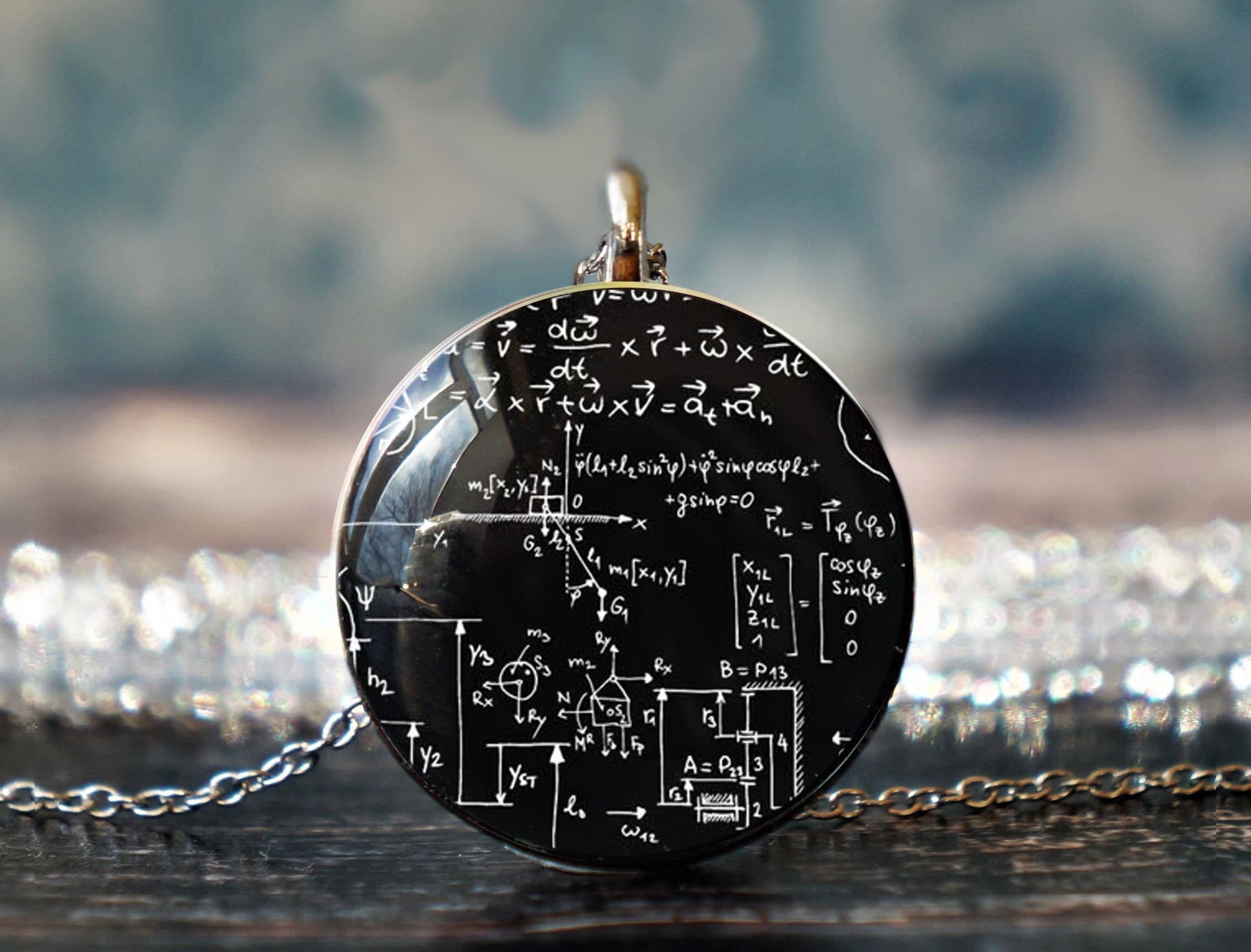 math jewelry , science jewelry , science gift , science necklace , geometry necklace , mathematician gift