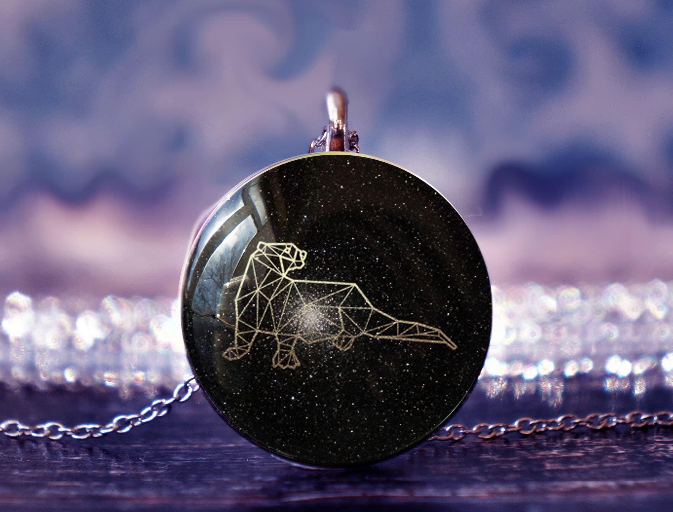 otter pendant , otter jewelry , sea otter , otter gift , otter lover , geometric animal