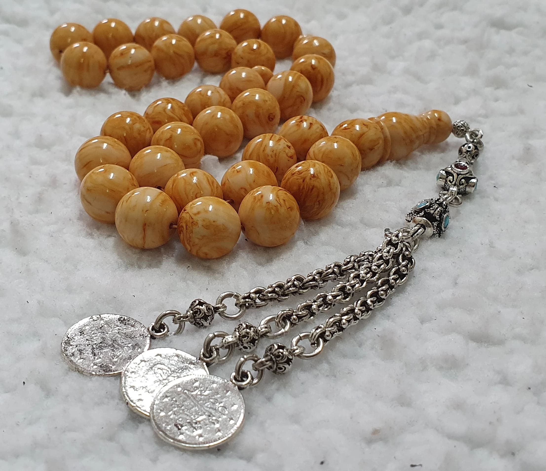 HQ Handmade Sandalous Bakelite Islamic Prayer Rosary Tasbih Misbaha Tasbeeh Tesbeeh Tesbih #011 - image 5