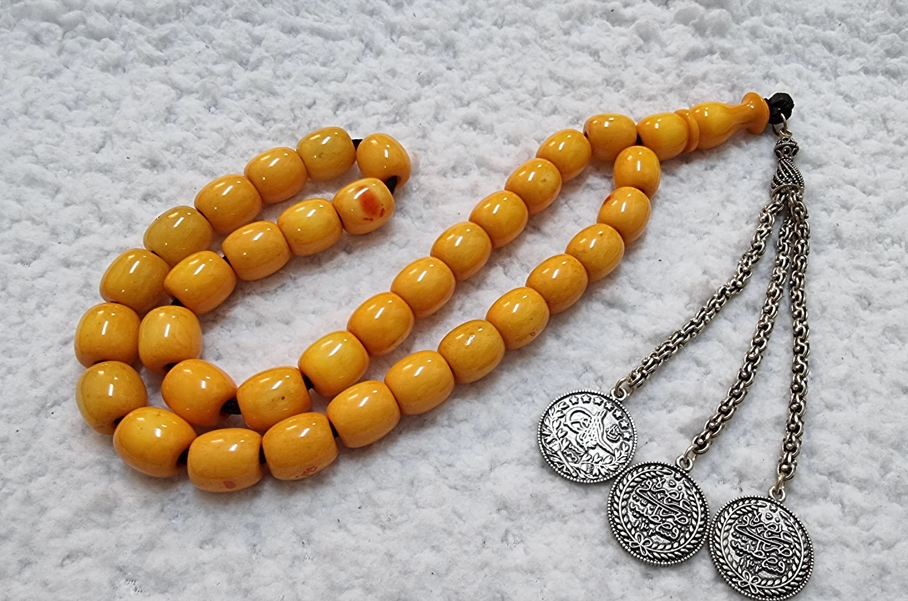 Special Handmade Original German Faturan Bakelite Islamic Prayer Rosary Tasbih Misbaha Tasbeeh Tesbih Tesbeeh - image 3