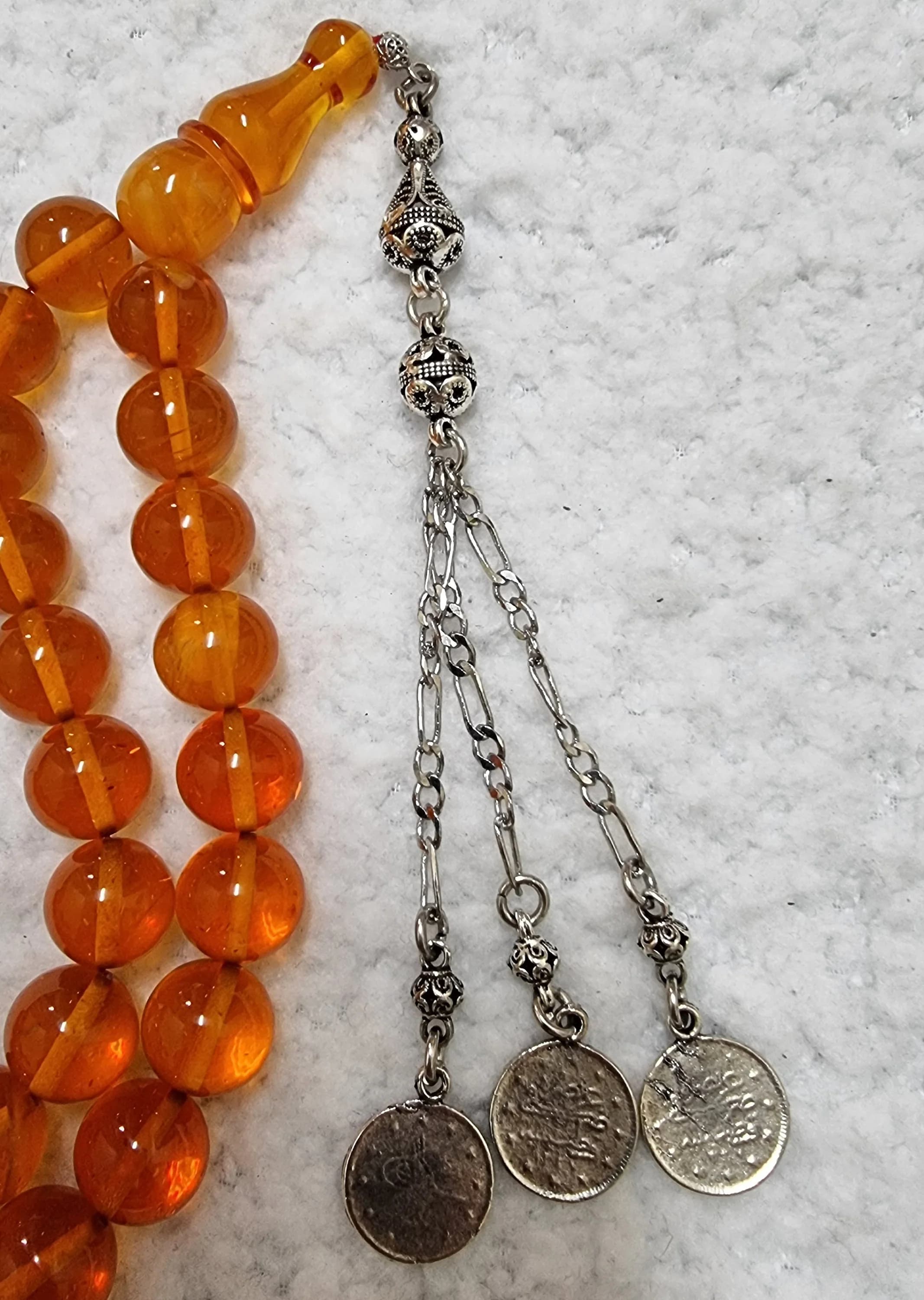 HQ Handmade Sandalous Bakelite Islamic Prayer Rosary Tasbih Misbaha Tasbeeh Tesbih Tesbeeh #023 - image 5