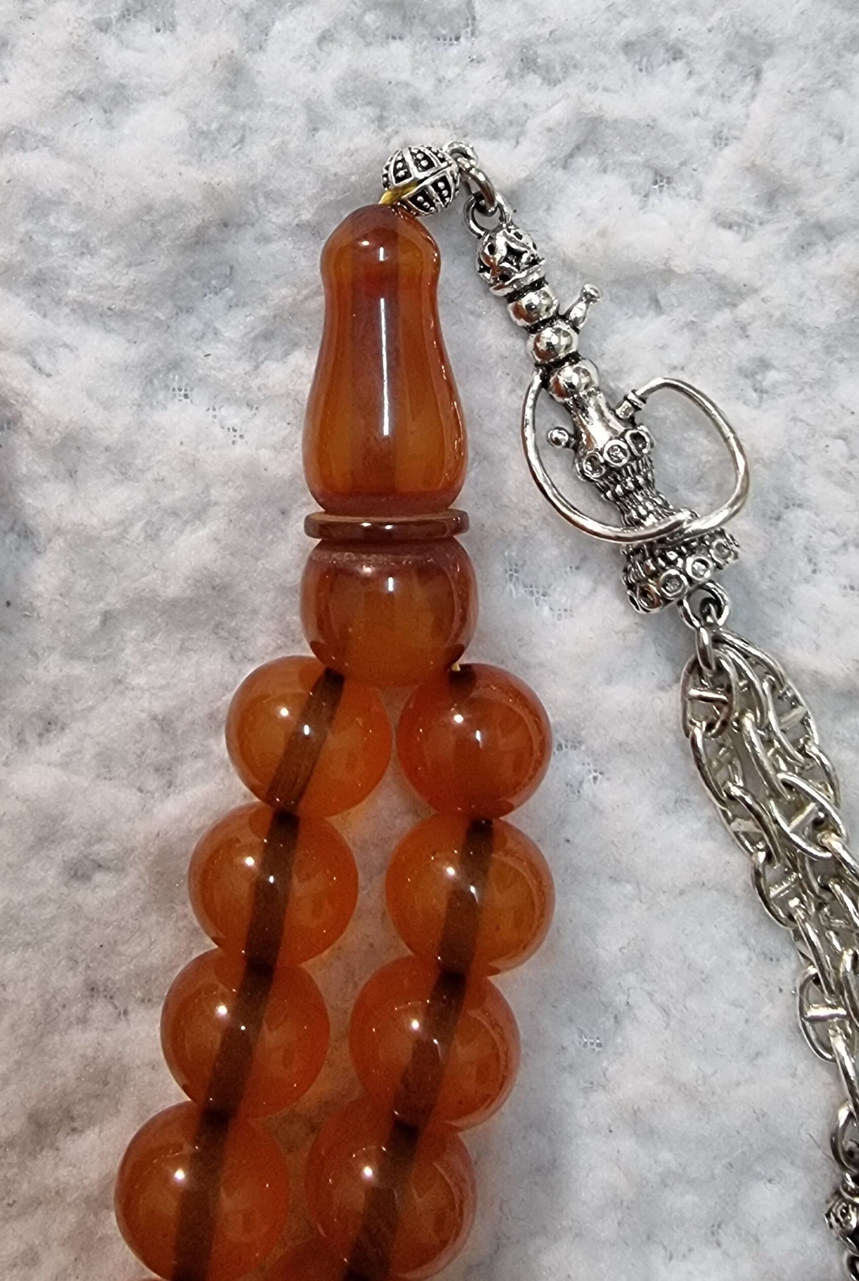 HQ Handmade Faturan Bakelite Islamic Prayer Rosary 45 Beads Misbaha Tasbih Tasbeeh Tesbih Tesbeeh #G4-009 - image 5