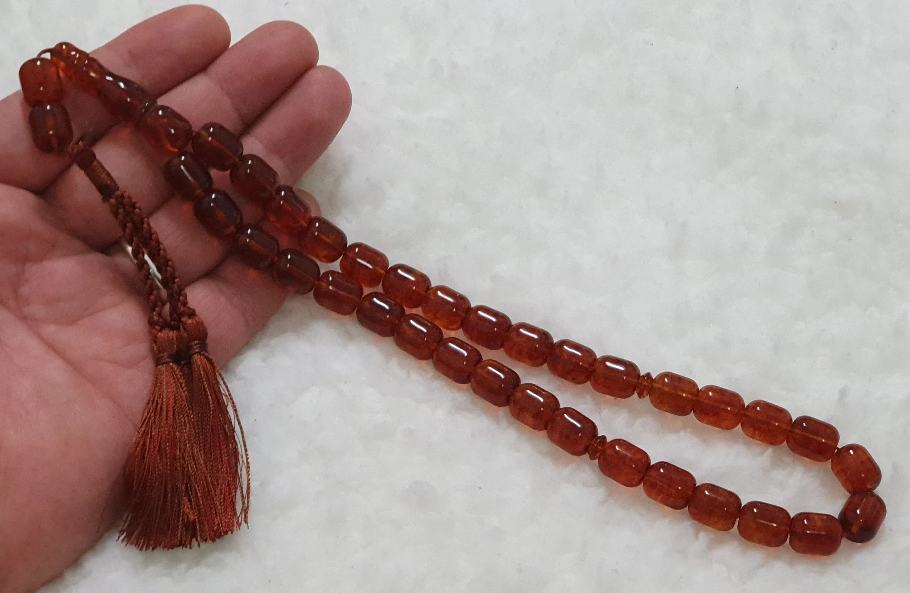 Smoked Cognac Baltic Amber Kaliningrad Islamic Prayer Rosary 33 gr Tasbih Tasbeeh Tesbih Tesbeeh - image 5