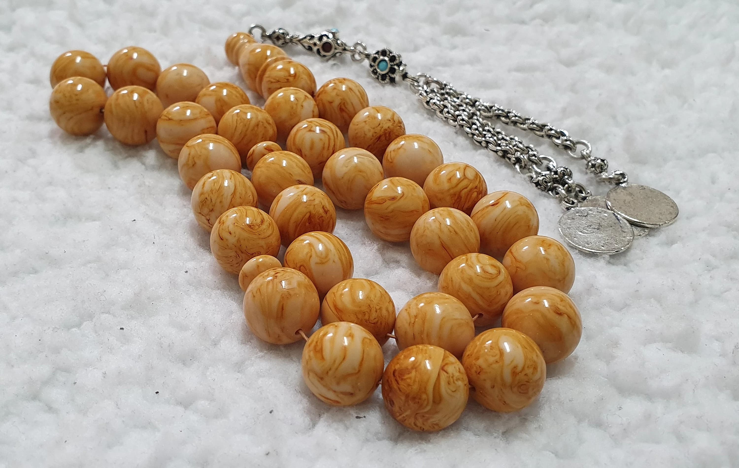 HQ Handmade Sandalous Bakelite Islamic Prayer Rosary Tasbih Misbaha Tasbeeh Tesbeeh Tesbih #011 - image 4